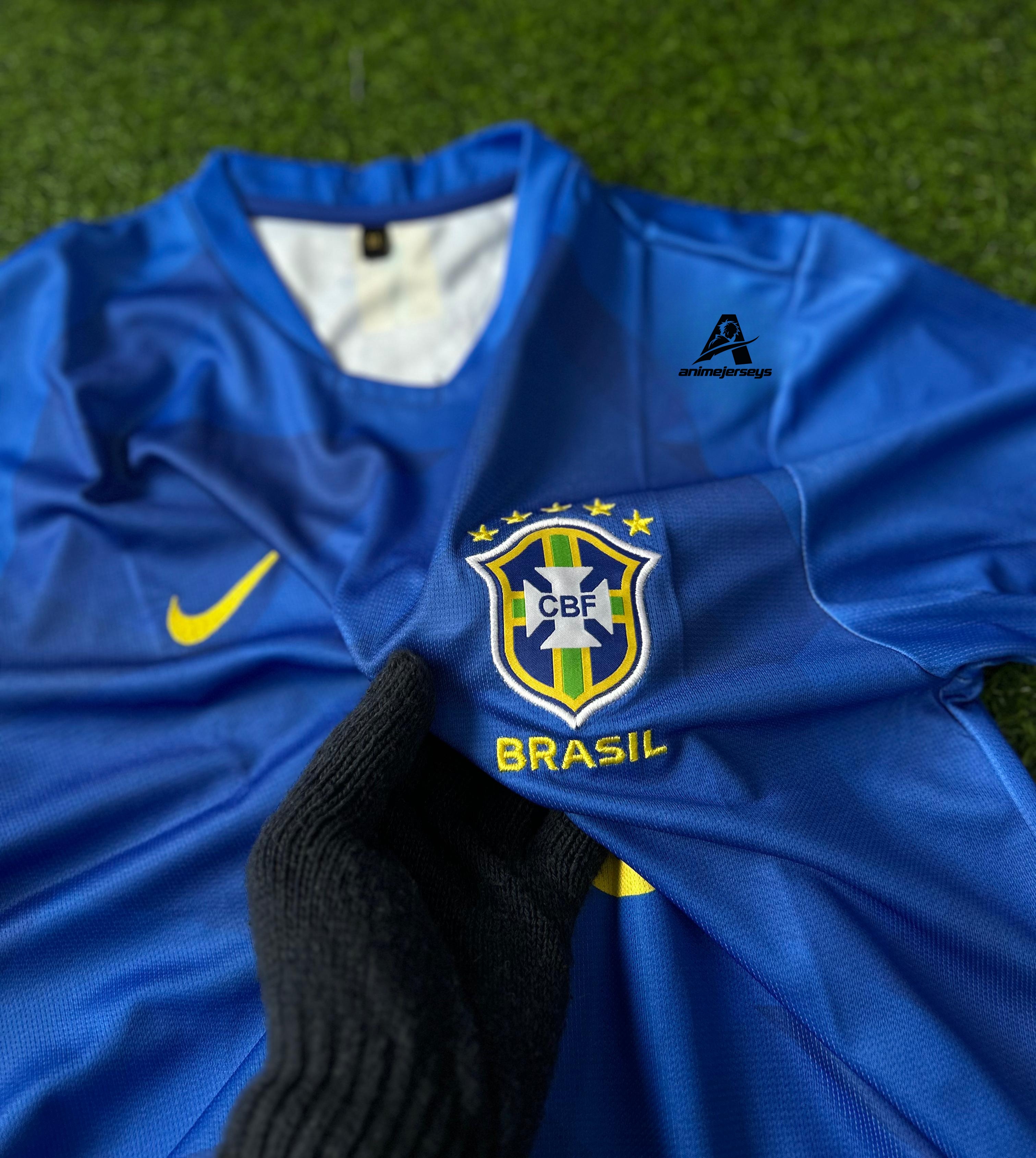 BRAZIL 2018 WORLD CUP AWAY KIT.HALFSLEEVE EMBROIDERY