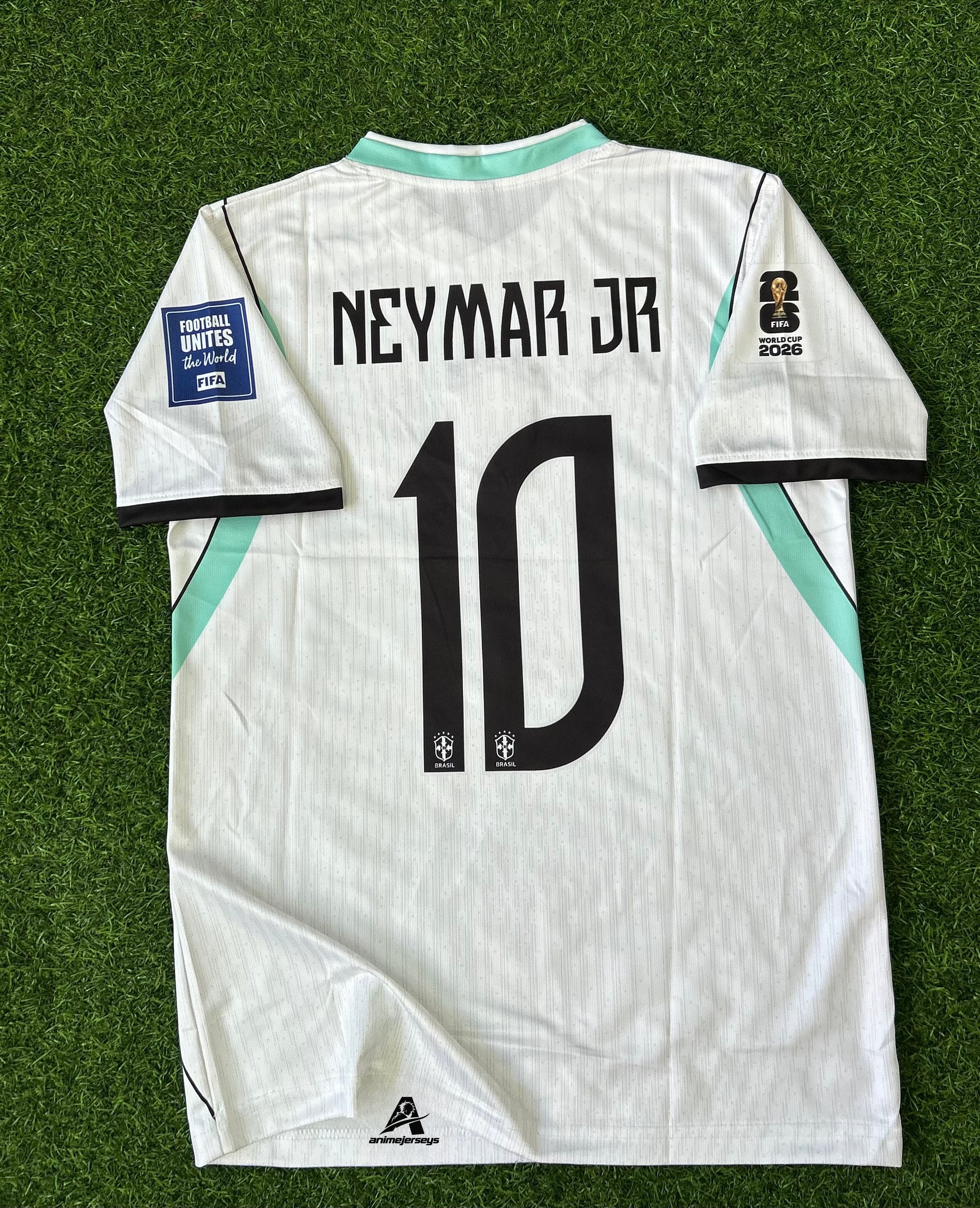 BRAZIL 2026 SPECIAL EDITION WHITE JERSEY, HALF SLEEVE EMBROIDERY