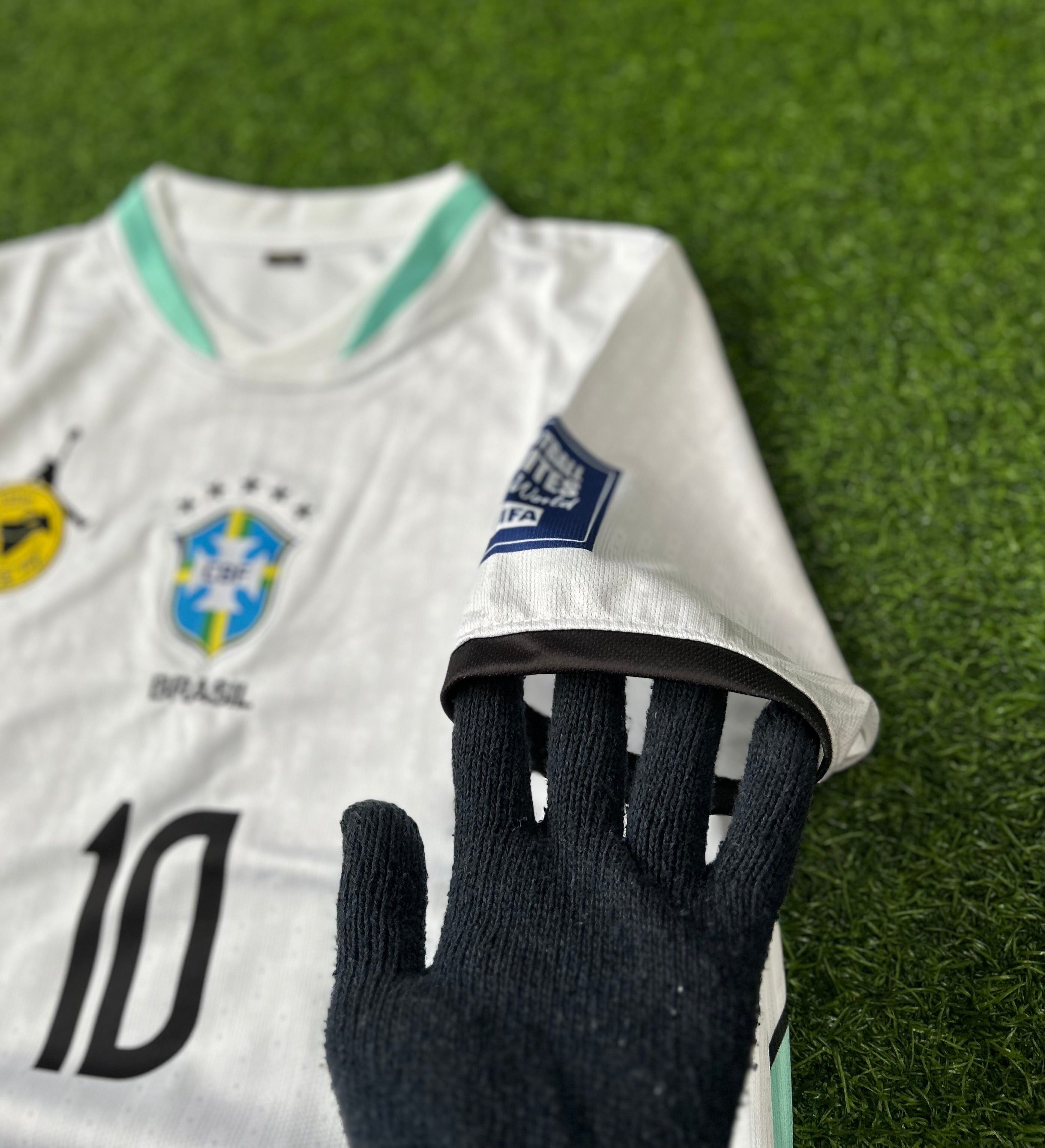 BRAZIL 2026 SPECIAL EDITION WHITE JERSEY, HALF SLEEVE EMBROIDERY
