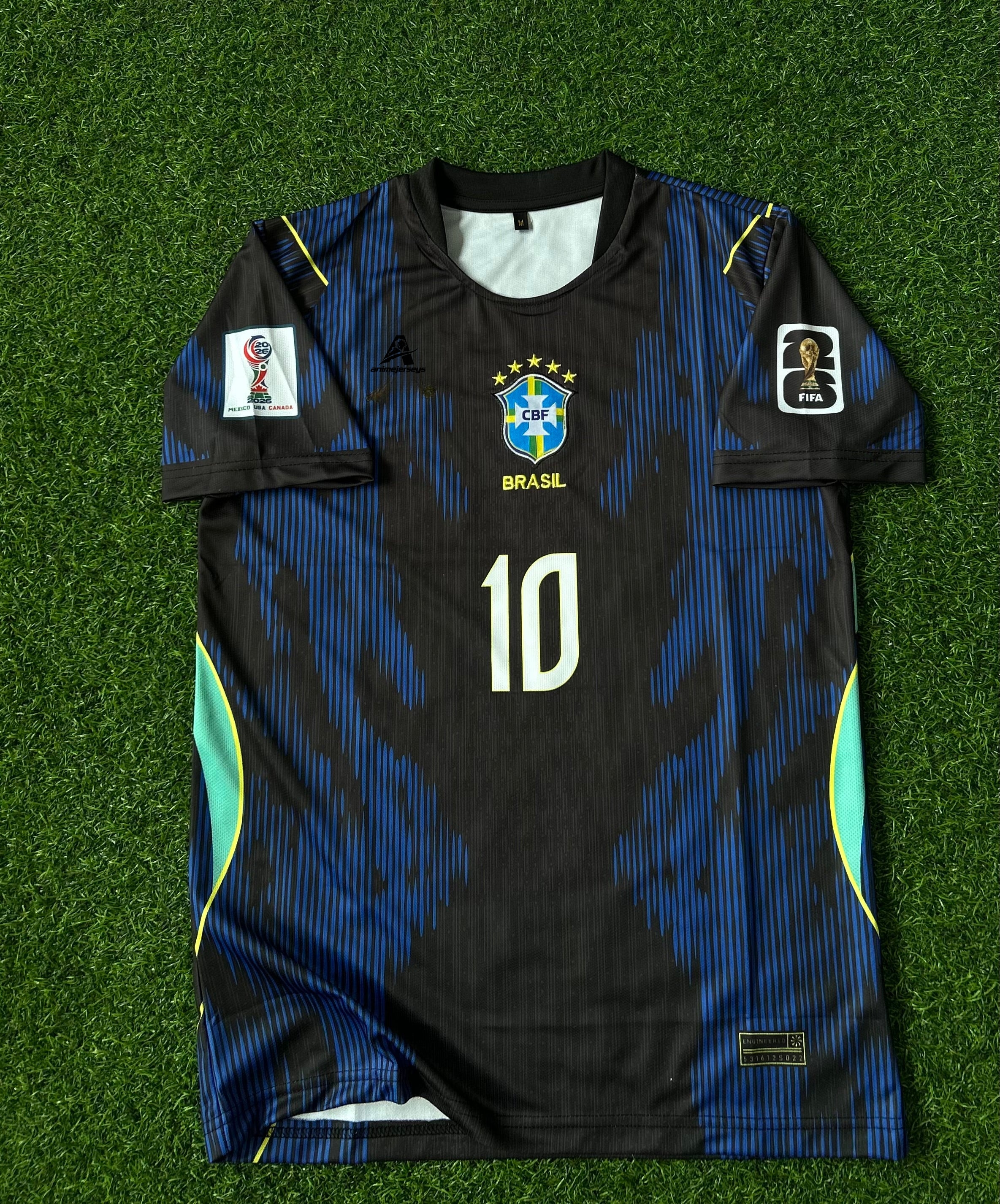 BRAZIL 2026 WORLD CUP AWAY KIT, HALF SLEEVE  EMBROIDERY