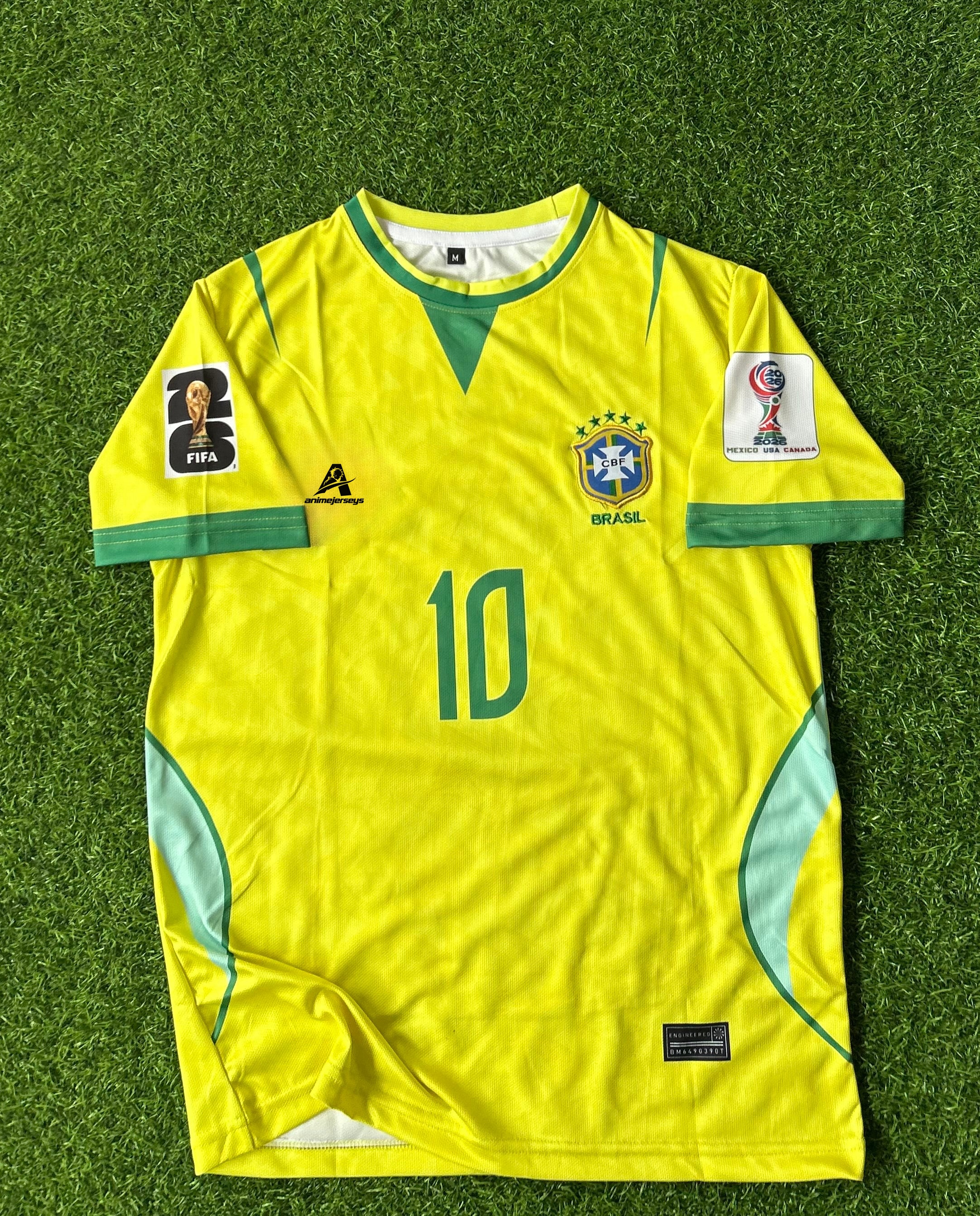BRAZIL 2026 WORLD CUP HOME KIT, HALF SLEEVE  EMBROIDERY