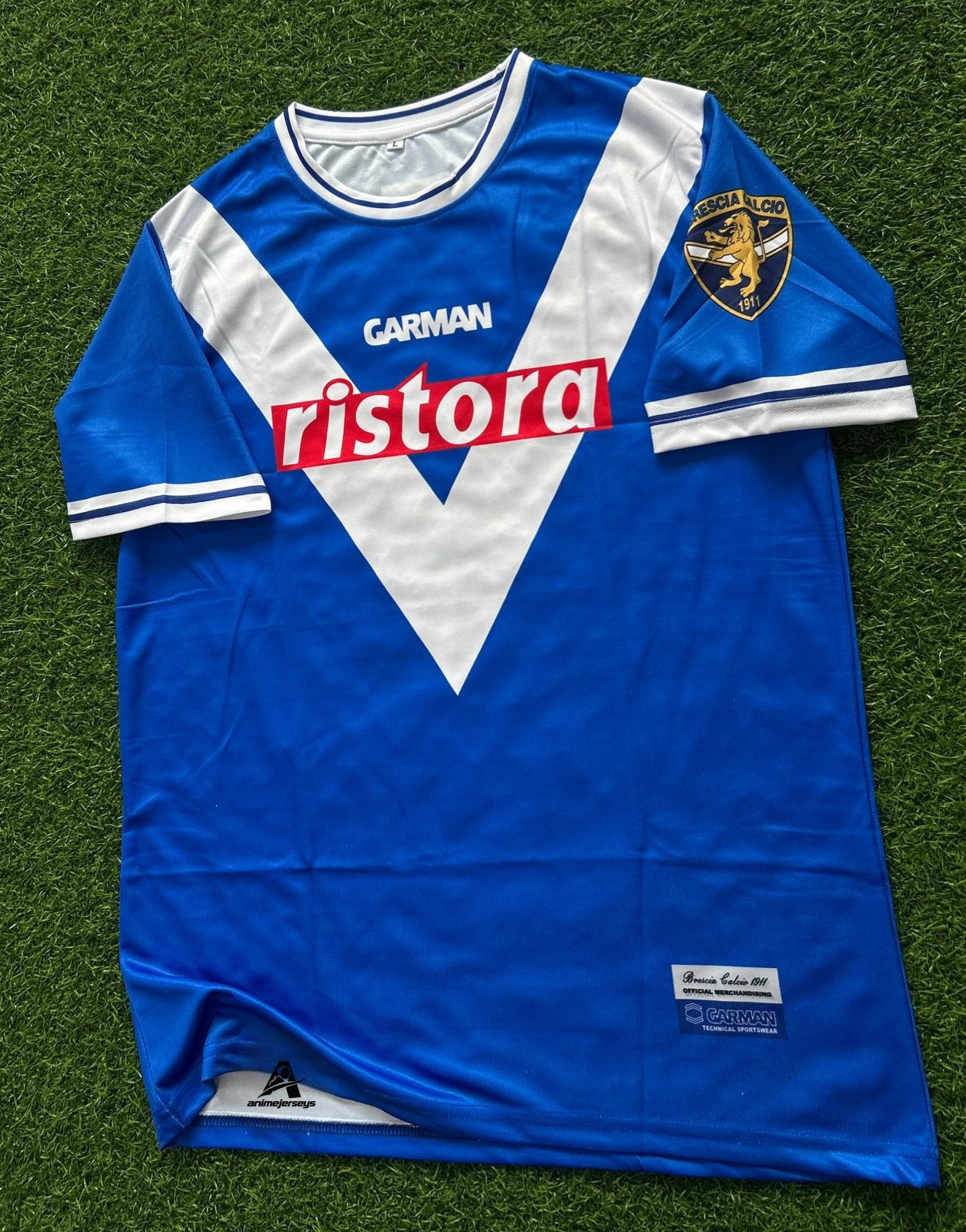 BRESCIA CALCIO 2000-01 HOME KIT, HALFSLEEVE SUBLIMATION