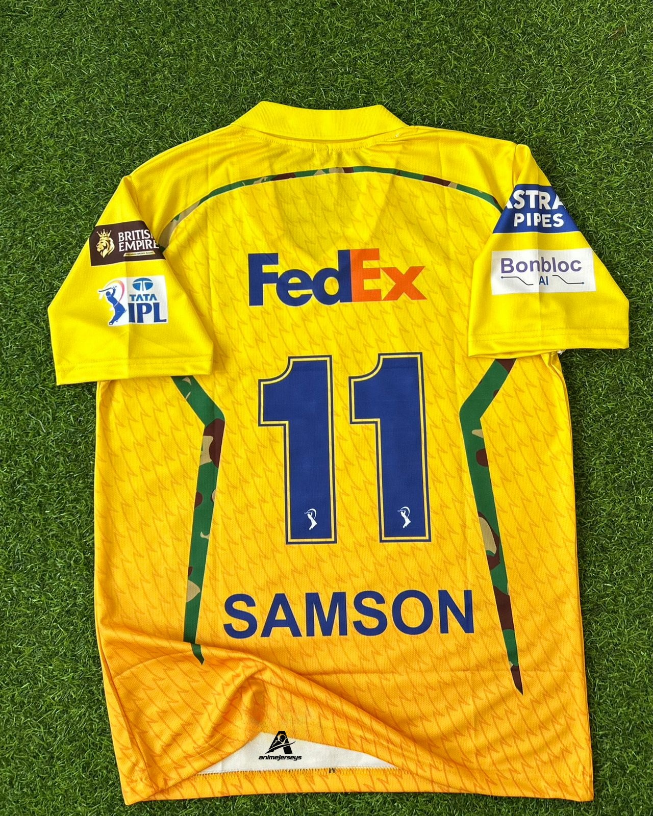 CHENNAI SUPER KING 2026 IPL, HALFSLEEVE POLO SUBLIMATION