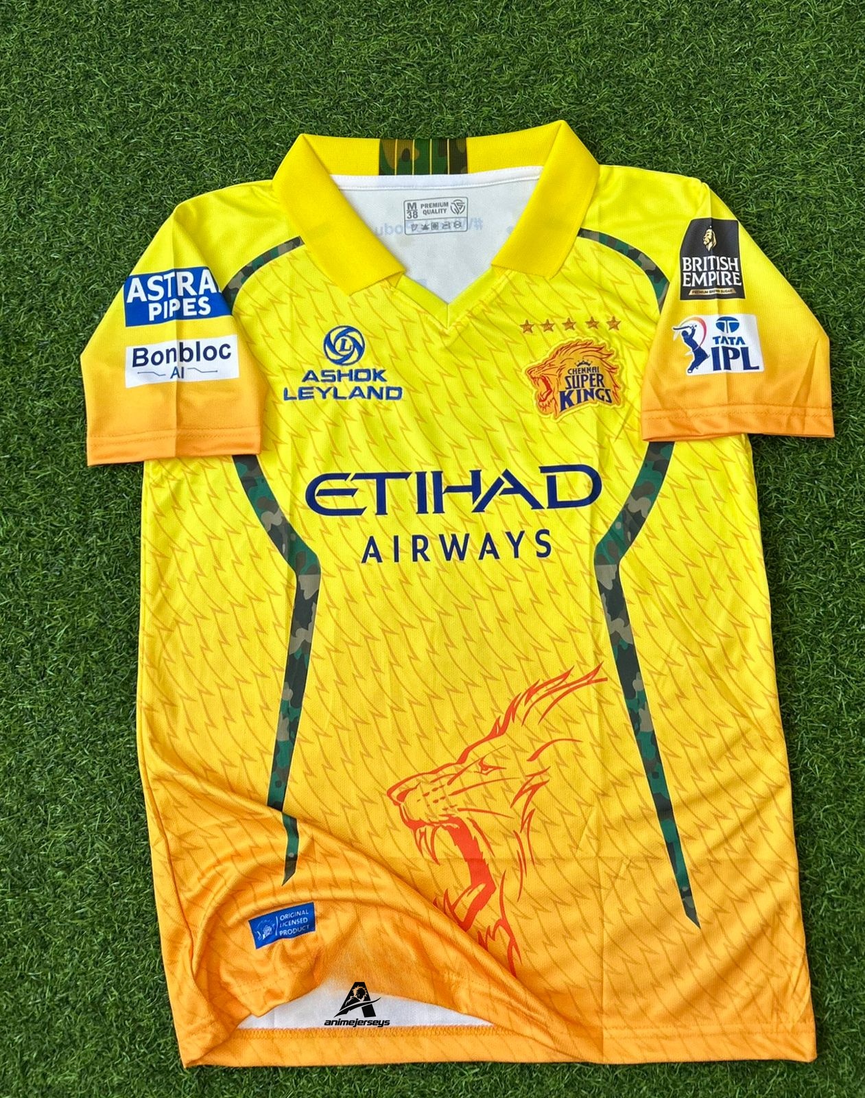 CHENNAI SUPER KINGS 2026 IPL KIT. HALFSLEEVE POLO EMBROIDERY