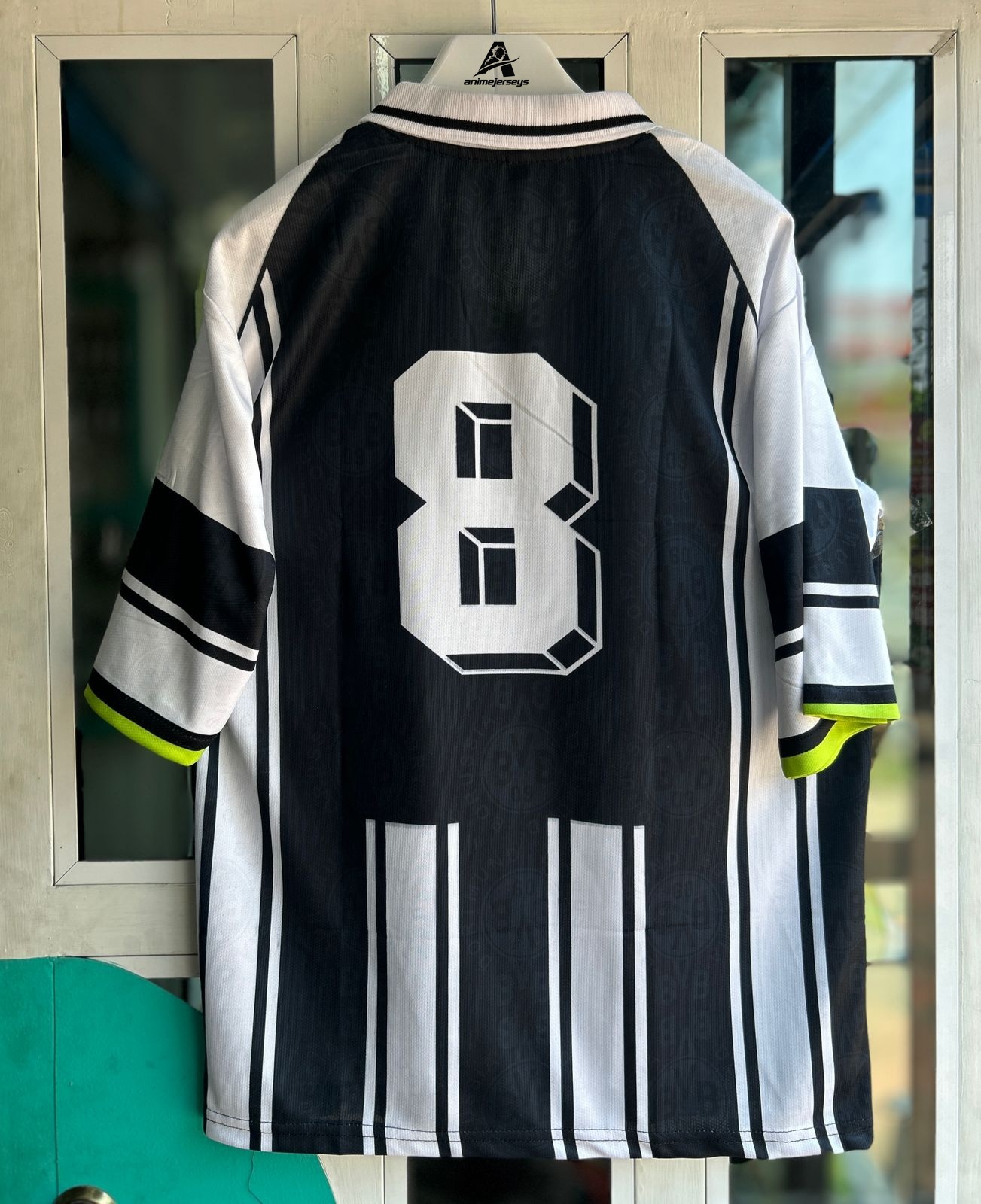 DORTMUND 1996-97 AWAY KIT, FIVESLEEVE POLO SUBLIMATION