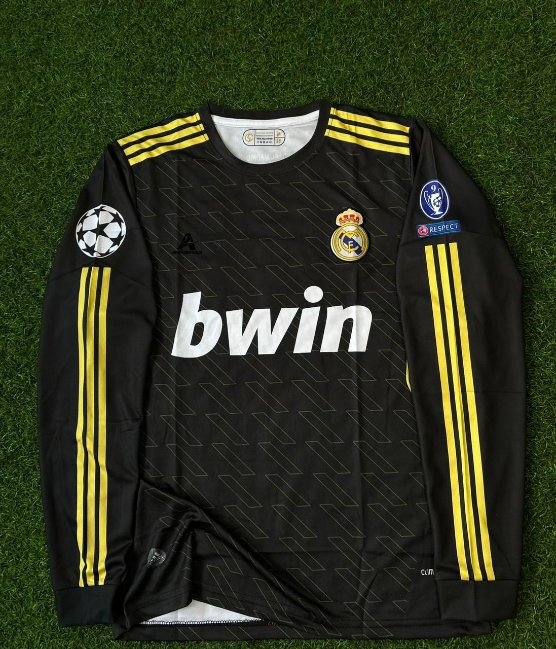 REAL MADRID 2011-12 AWAY KIT. FULLSLEEVE EMBROILEDERY