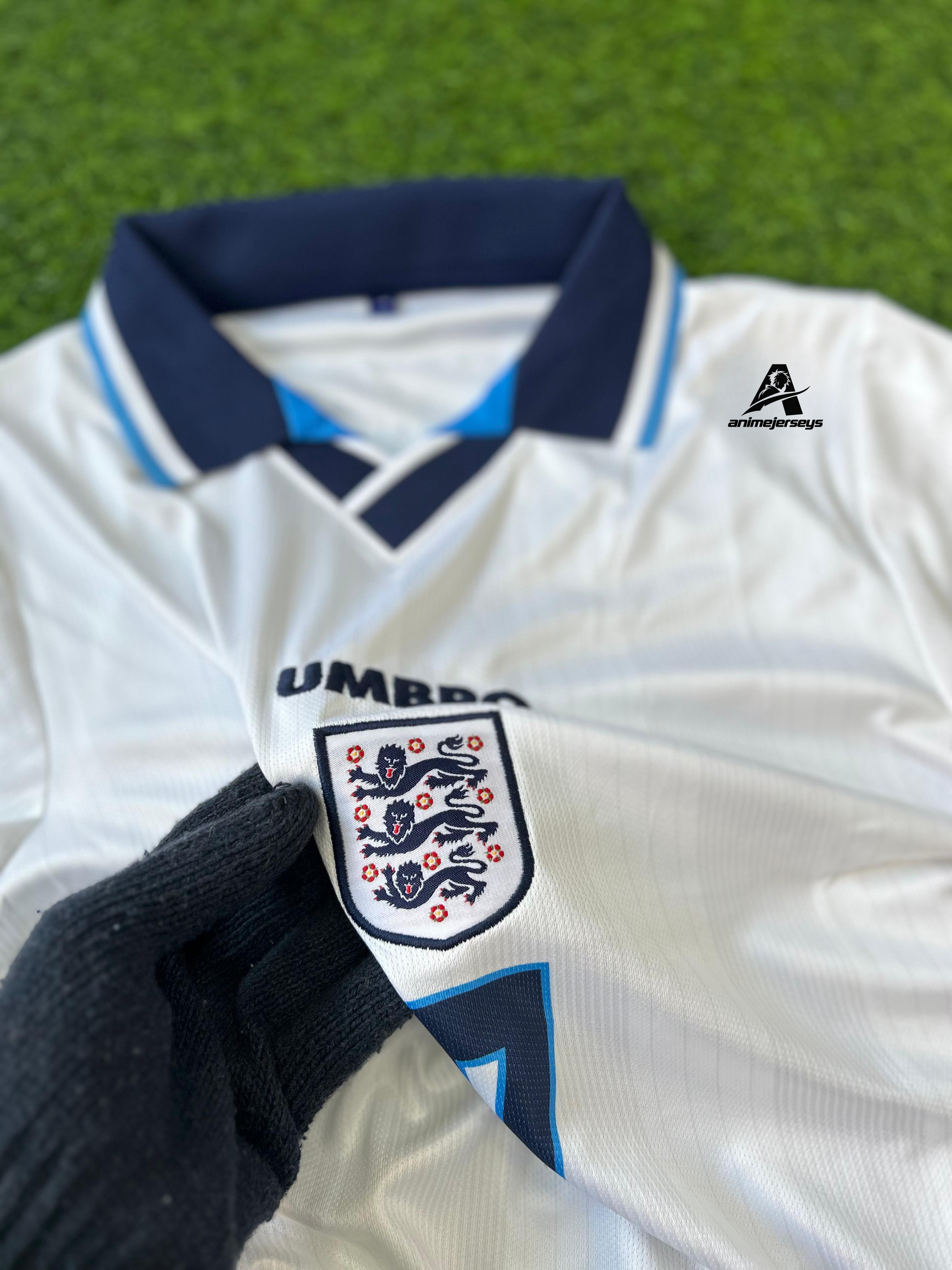 ENGLAND 1996 HOME KIT, FULLSLEEVE POLO EMBROIDERY