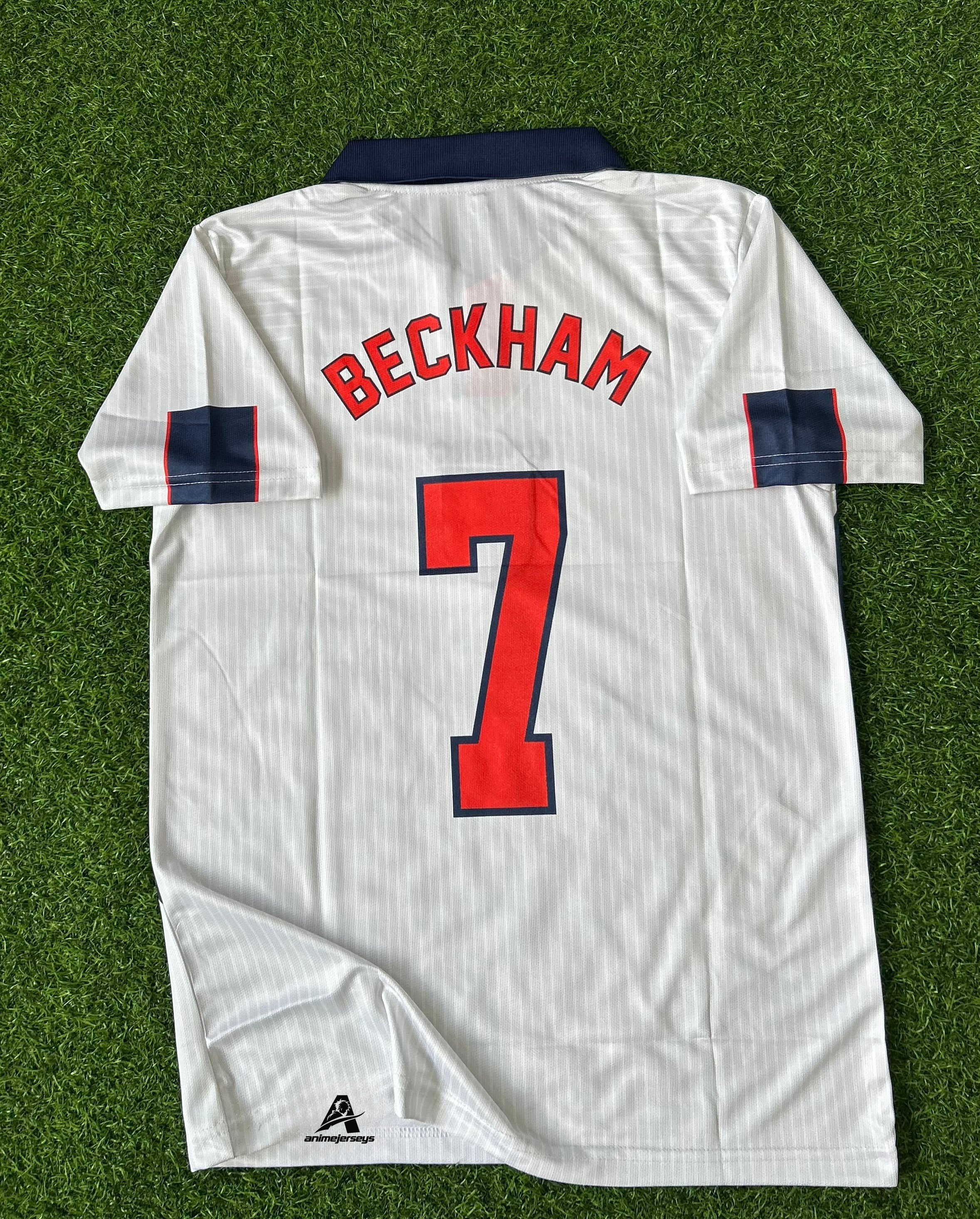 ENGLAND 1998 HOME JERSEY, HALF SLEEVE POLO EMBROIDERY