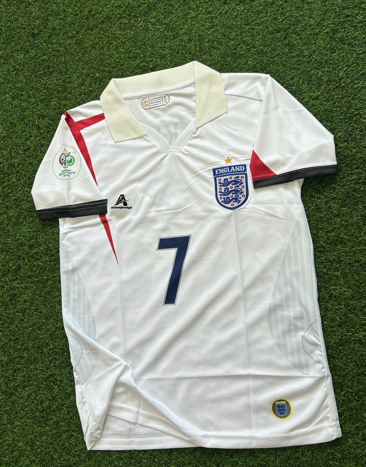 ENGLAND 1998 HOME KIT, HALFSLEEVE POLO EMBROIDERY