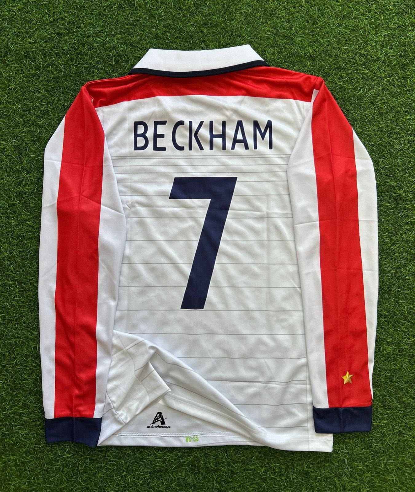 ENGLAND 2004 HOME KIT, FULLSLEEVE POLO EMBROIDERY