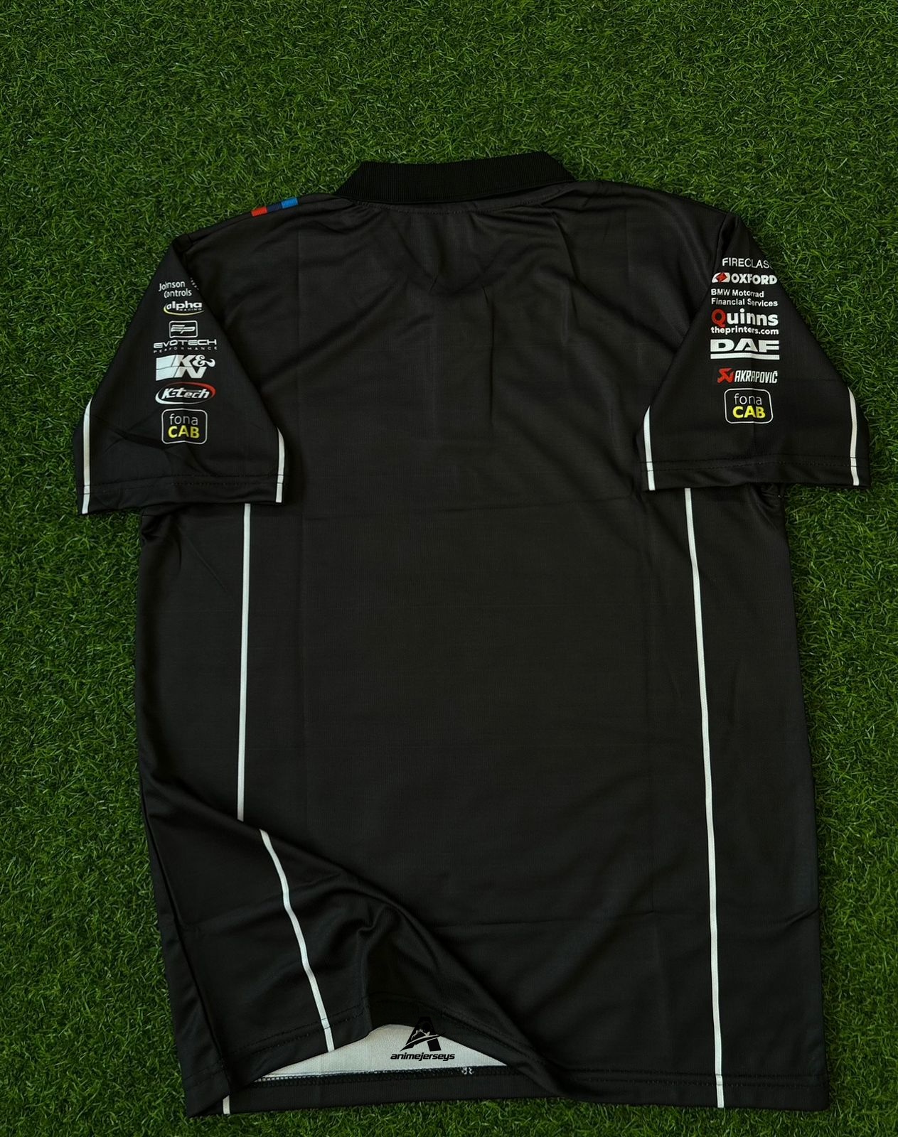 F1  BMW BLACK AND WHITE, HALFSLEEVE POLO SUBLIMATION
