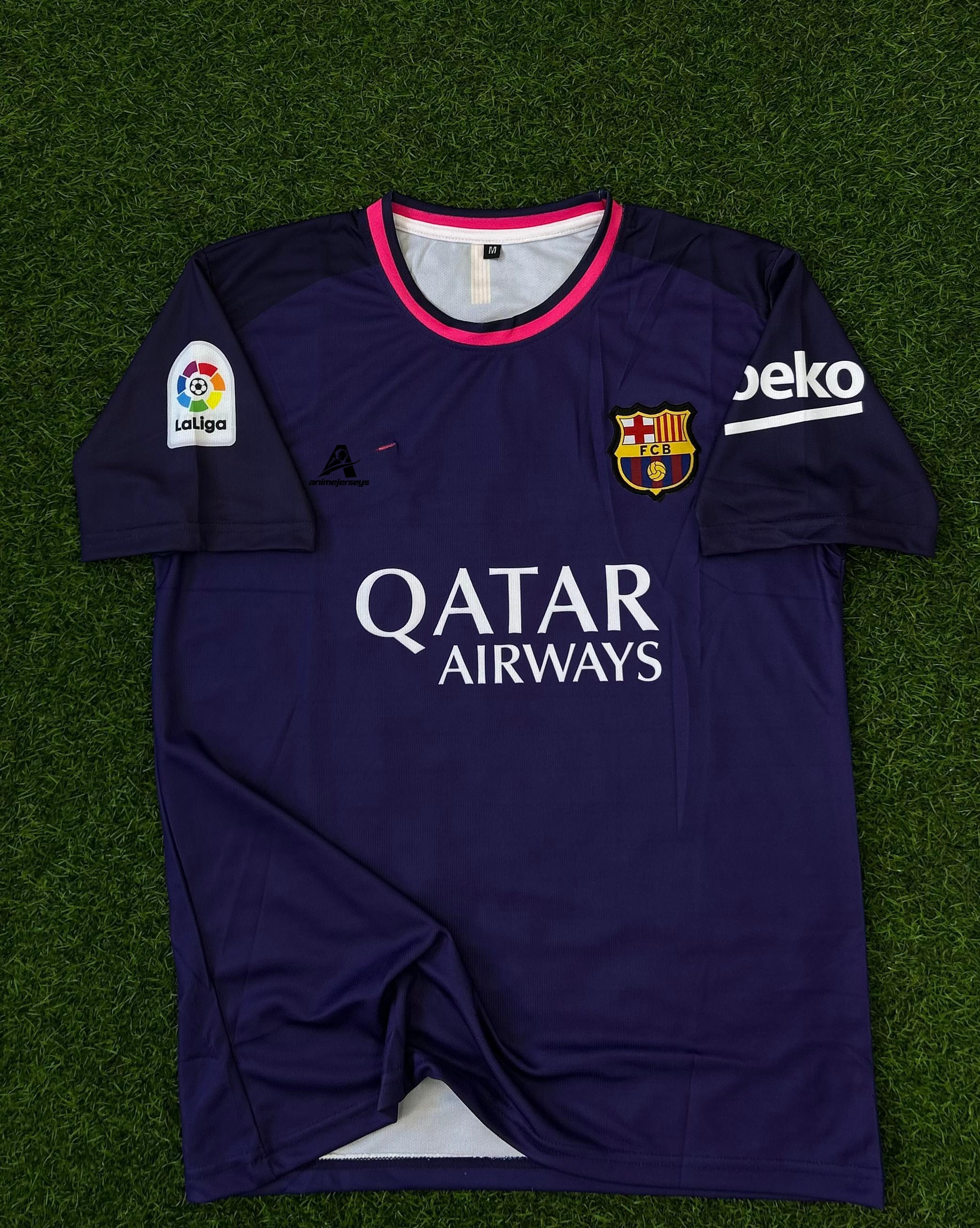 BARCELONA 2016/17 AWAY JERSEY NEYMAR JR HALFSLEEVE EMBROILEDERY