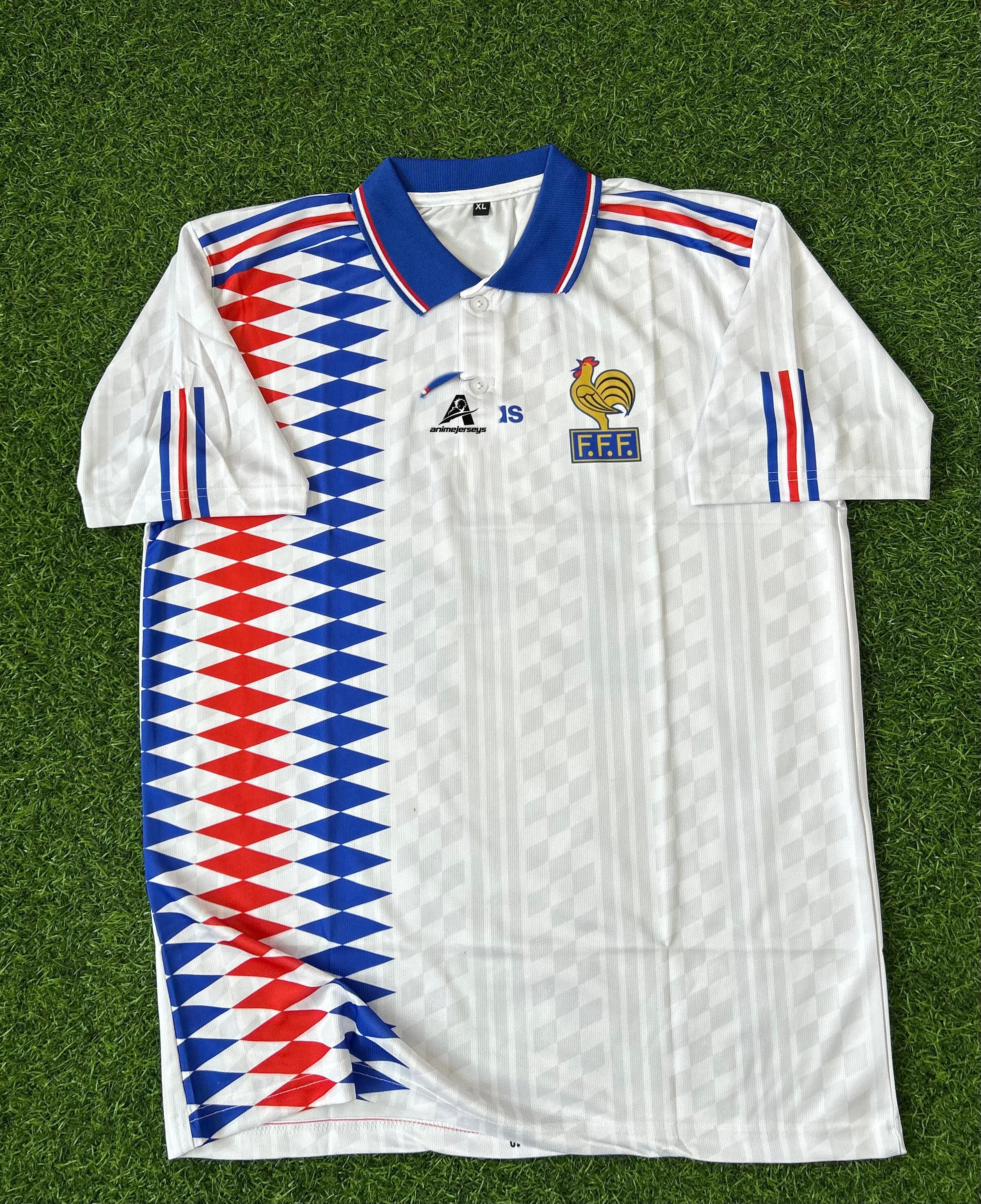 FRANCE 1994-96 AWAY KIT, HALFSLEEVE POLO SUBLIMATION