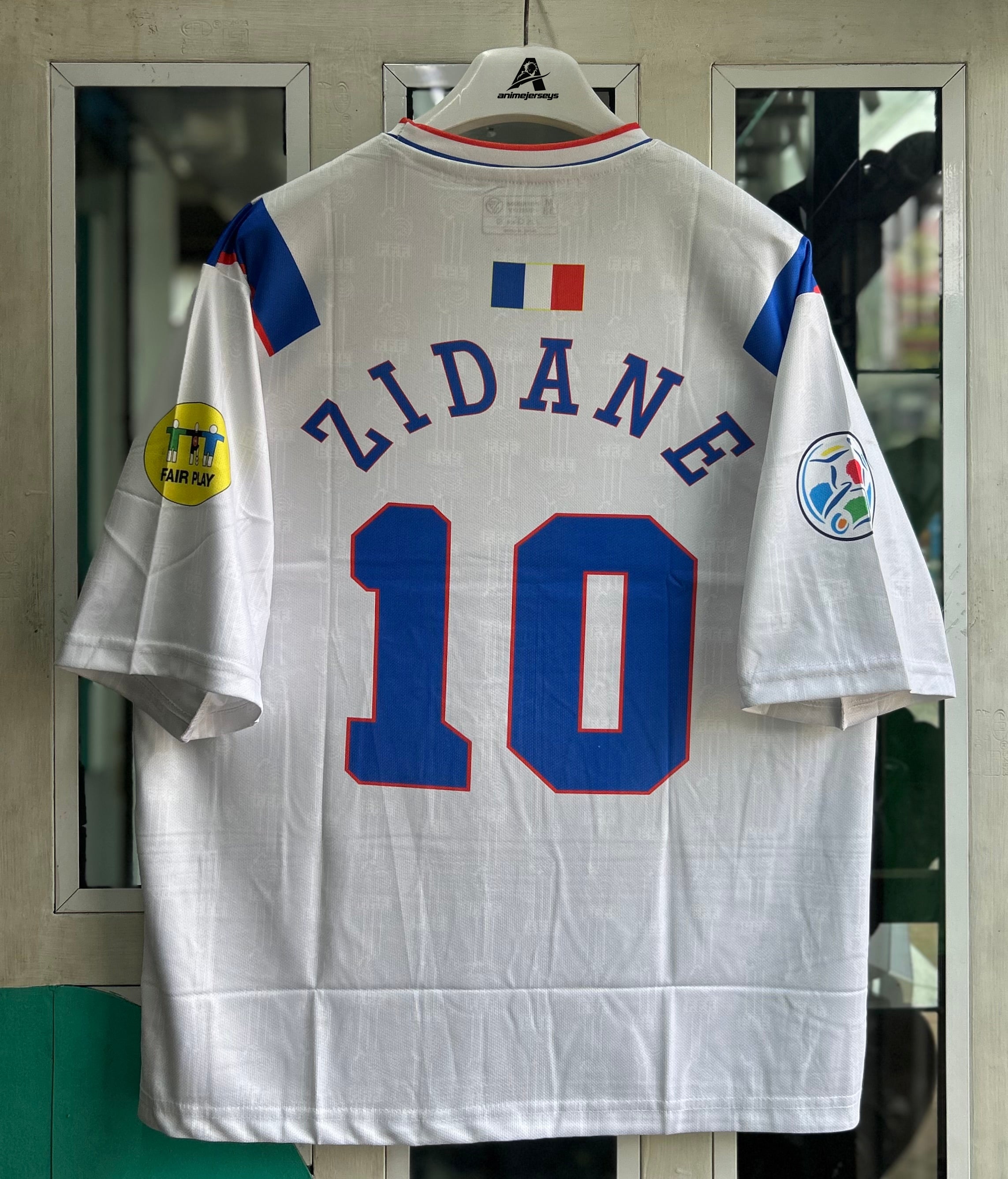 FRANCE 1996-97 AWAY KIT, FIVE SLEEVE SUBLIMATION