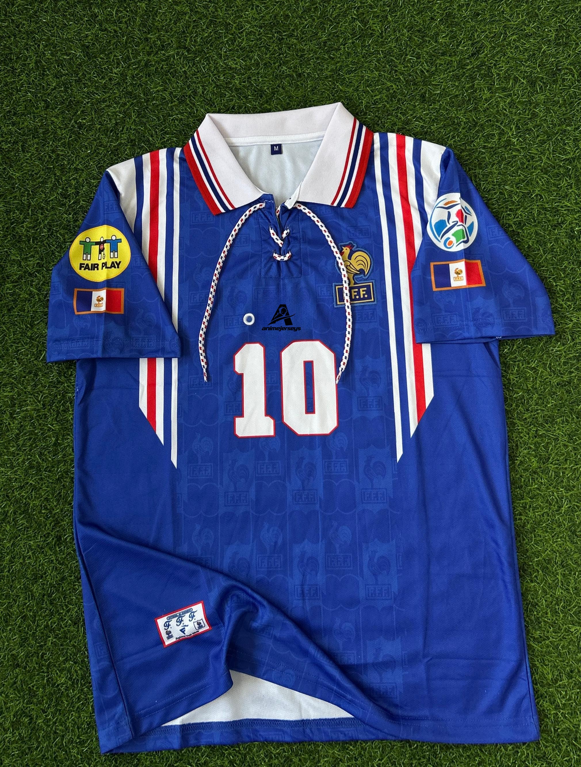 FRANCE 1996 HOME KIT, HALFSLEEVE POLO EMBROIDERY
