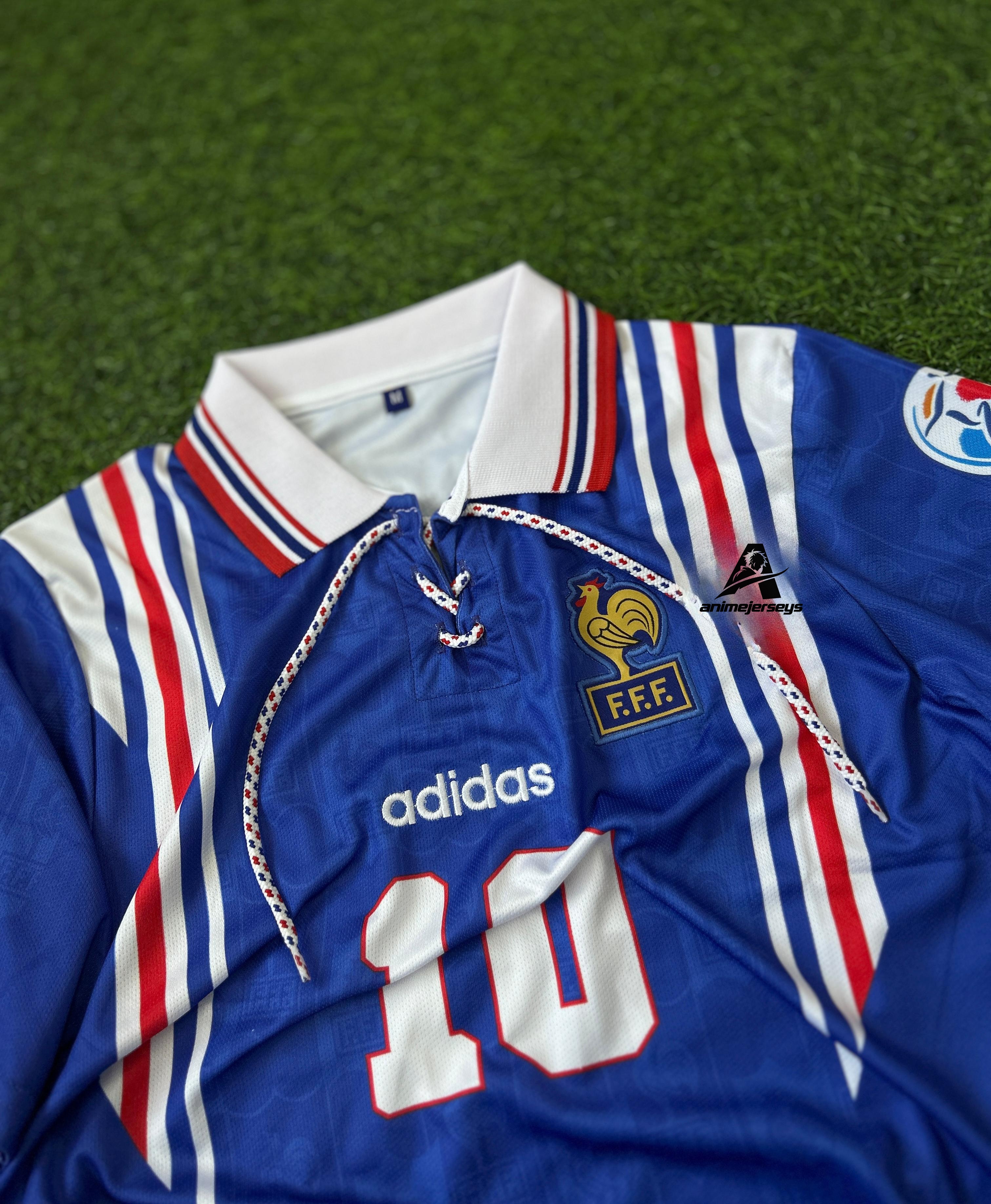 FRANCE 1996 HOME KIT, HALFSLEEVE POLO EMBROIDERY