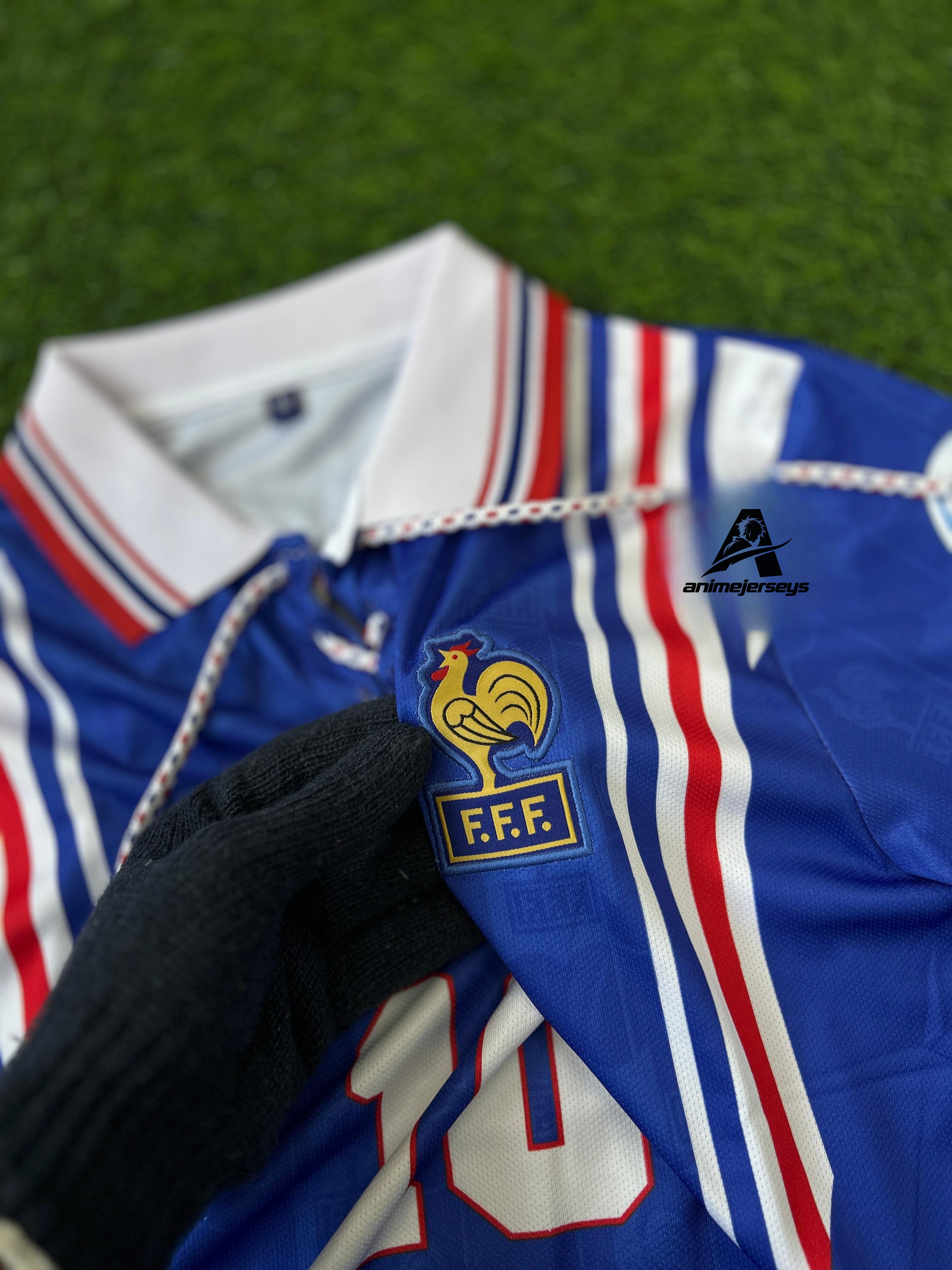 FRANCE 1996 HOME KIT, HALFSLEEVE POLO EMBROIDERY