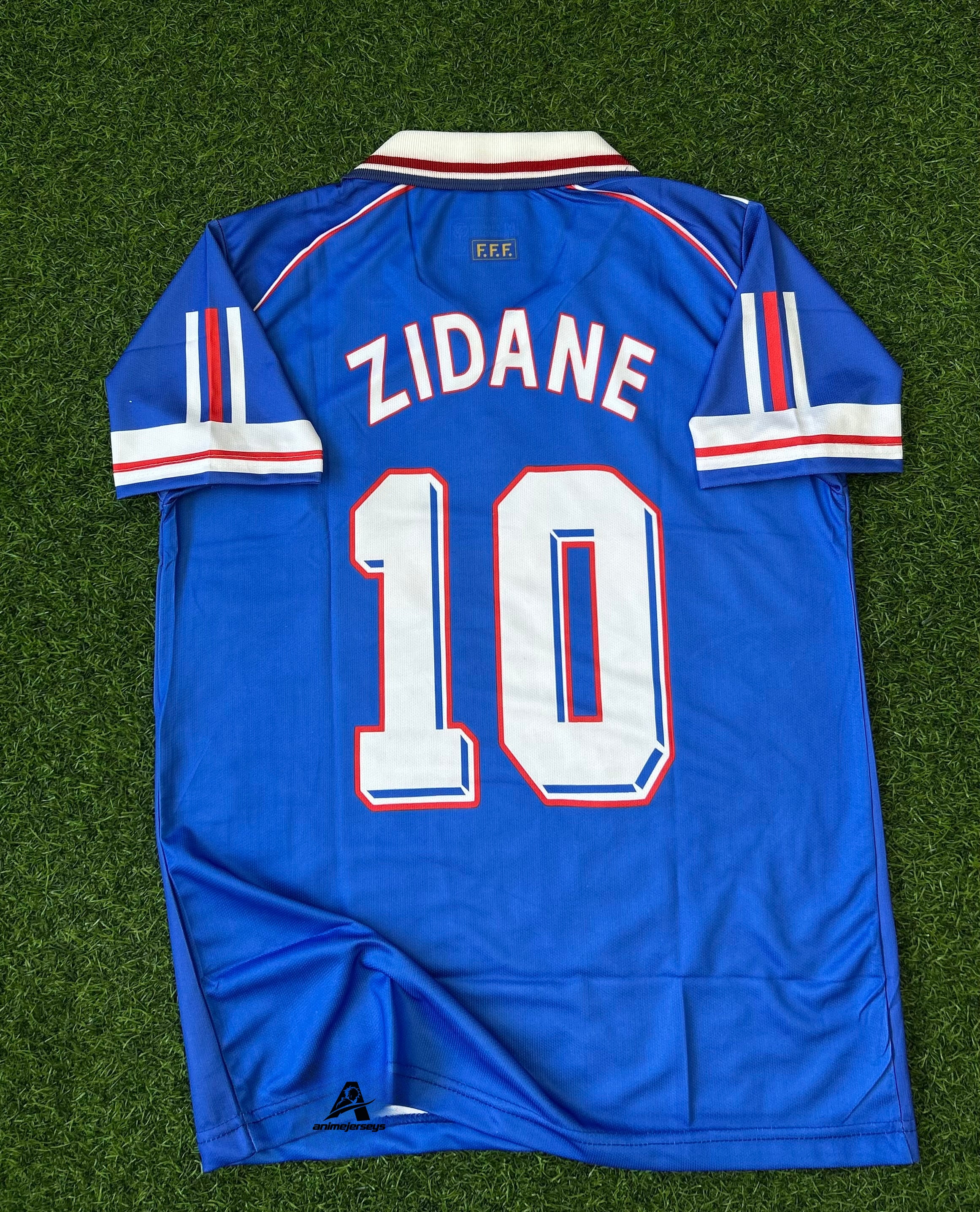 FRANCE 1998 HOME JERSEY, HALF SLEEVE POLO EMBROIDERY