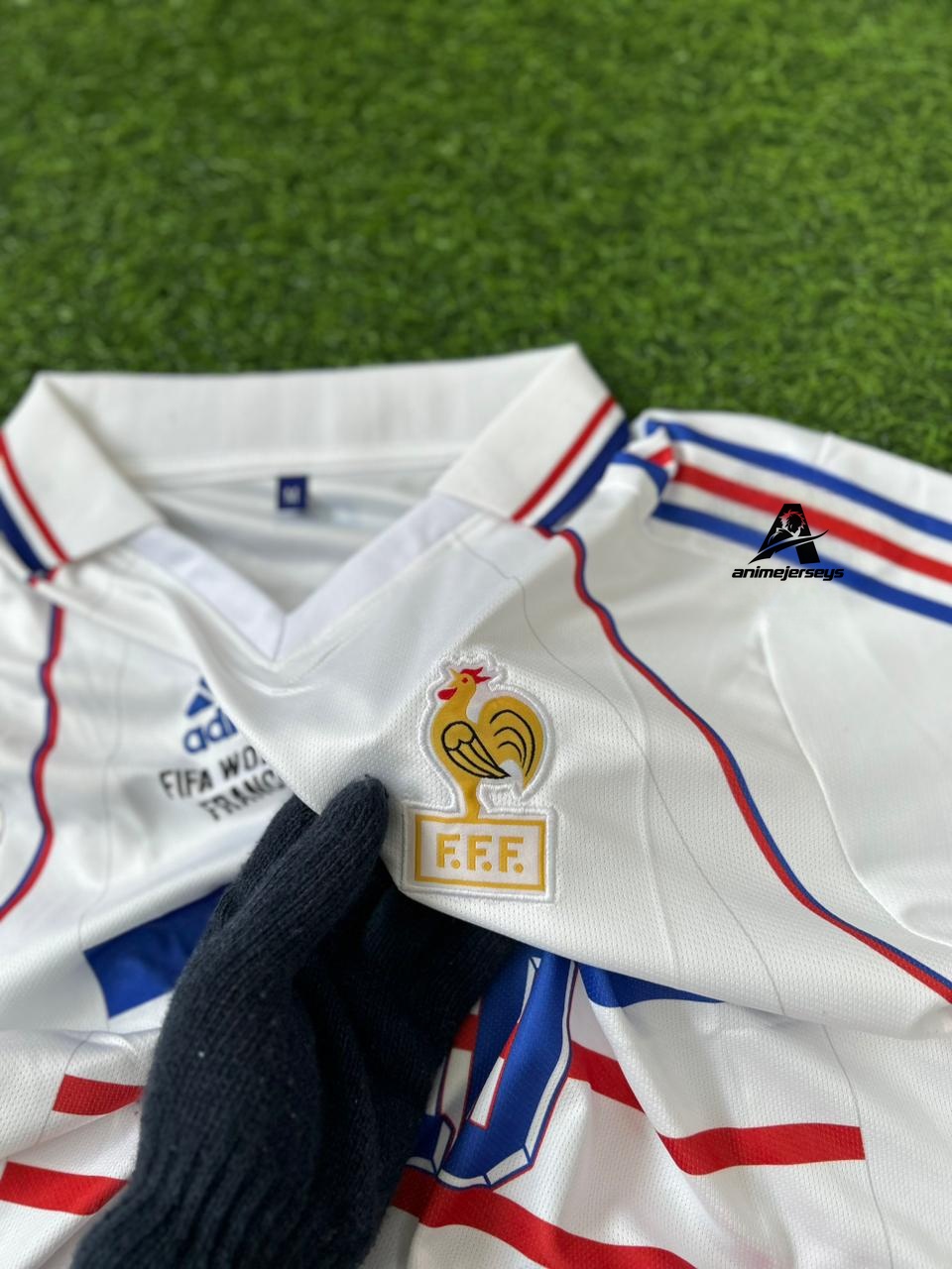 France 1998 World Cup Away Kit Zidane Retro Polo T-Shirt