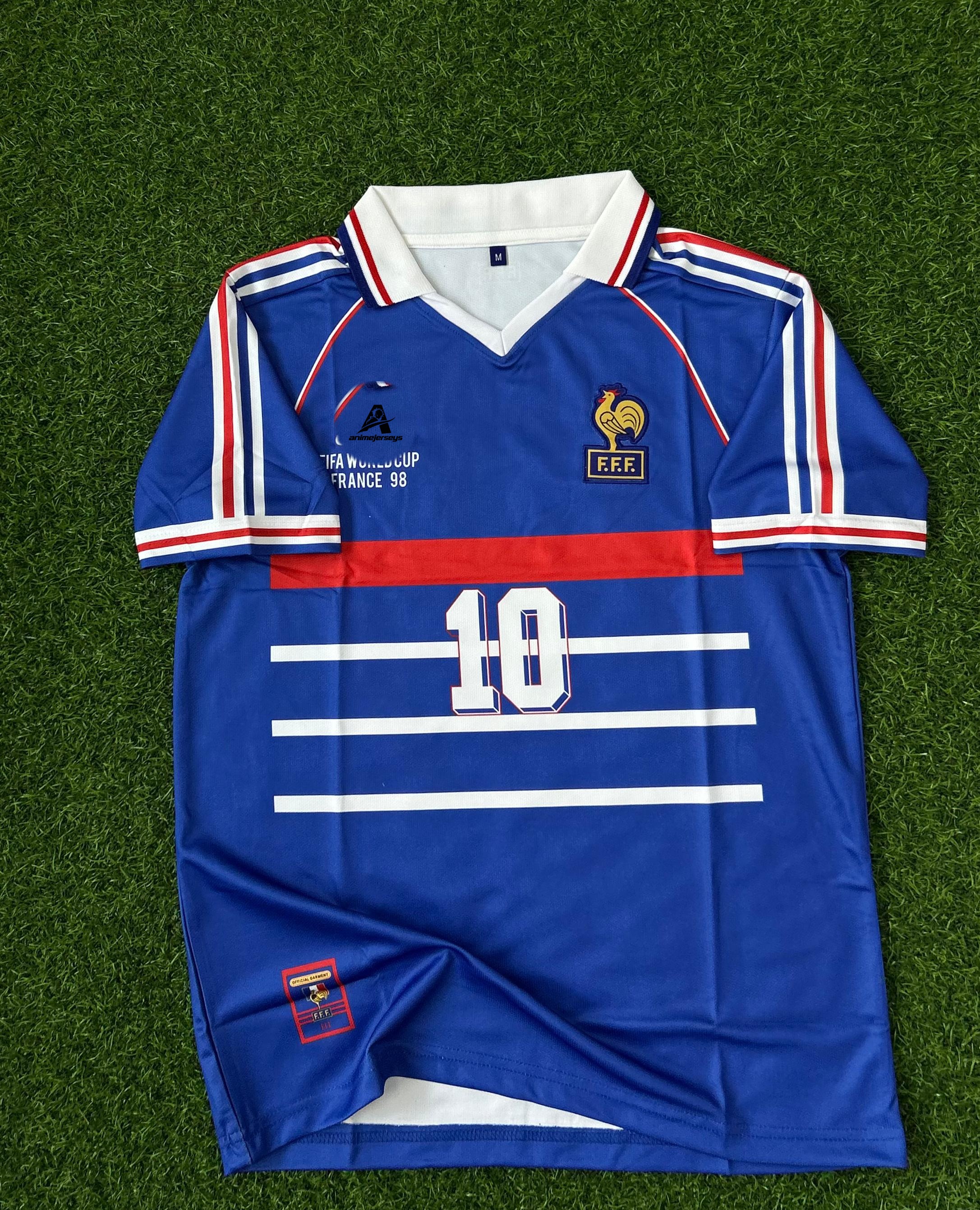 FRANCE 1998 WORLD CUP HOME KIT.HALFSLEEVE POLO EMBROIDERY