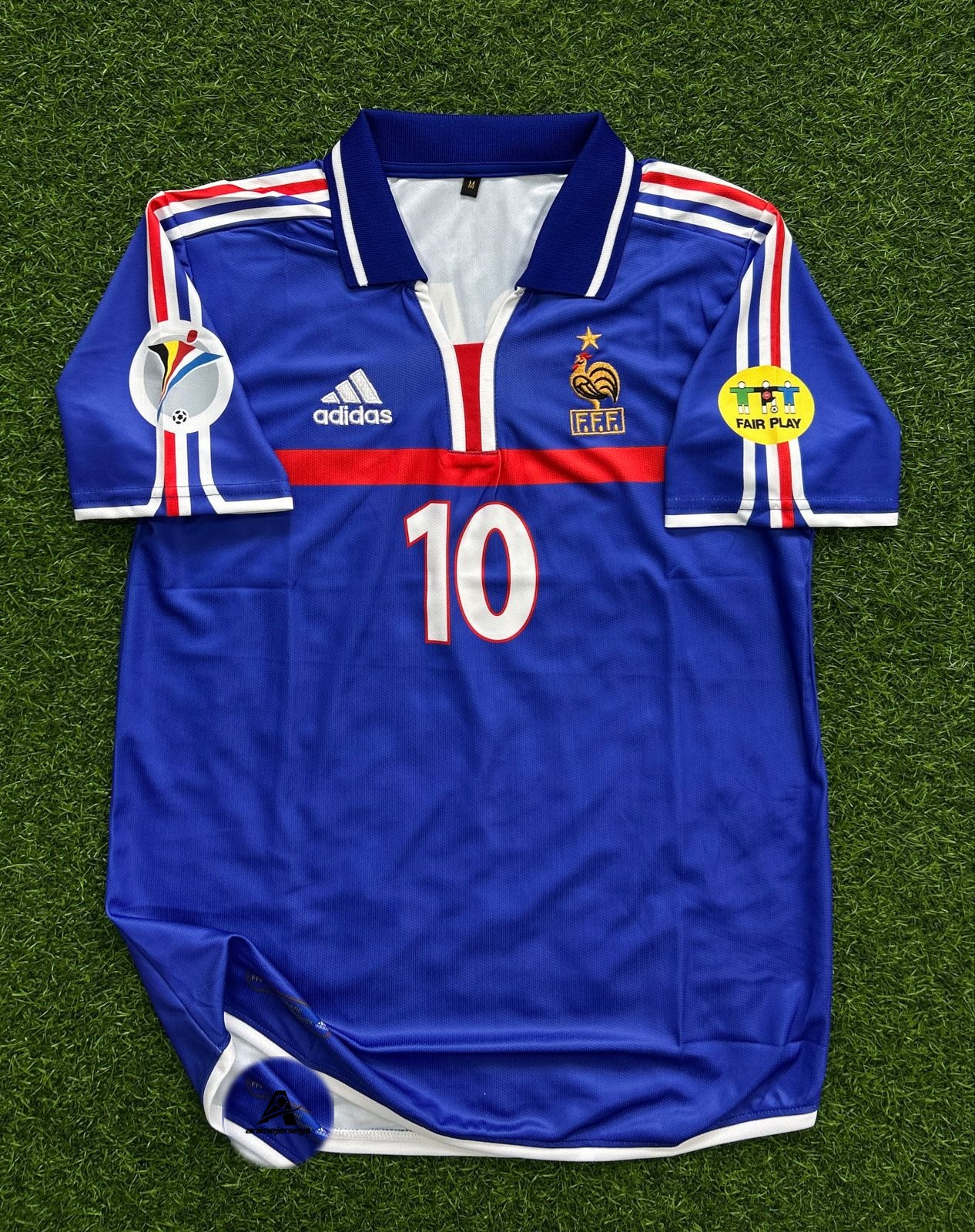 FRANCE 2000-01 HOME KIT, HALFSLEEVE POLO EMBROIDERY