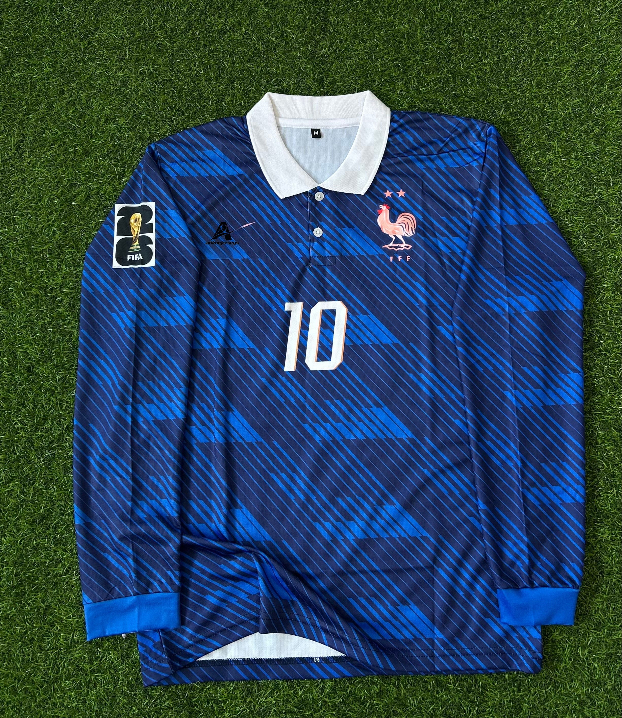 FRANCE 2026 WORLD CUP HOME KIT, FULL SLEEVE  POLO  SUBLIMATION