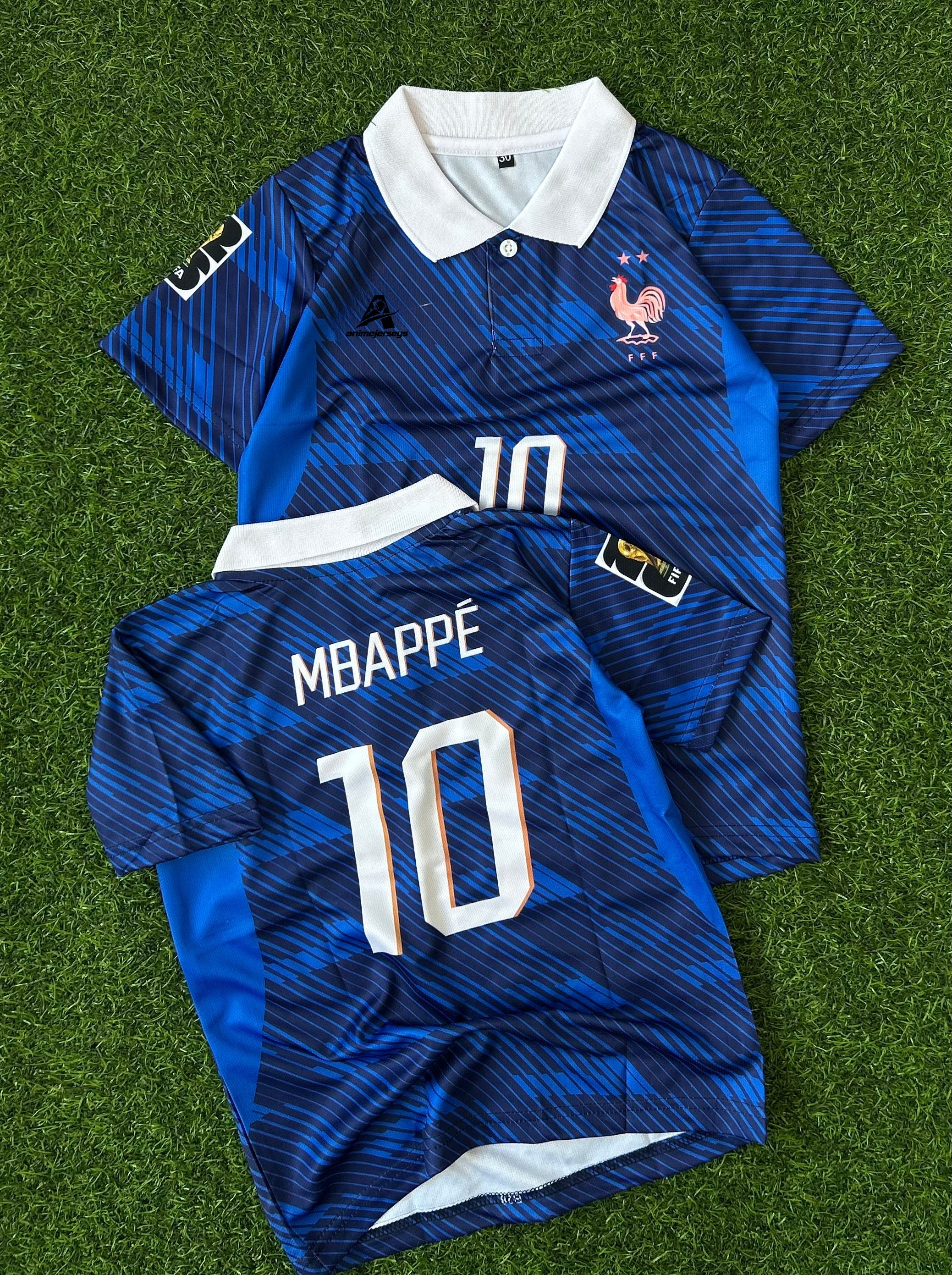 FRANCE 2026 WORLD CUP HOME KIT, HALF SLEEVE POLO SUBLIMATION (KID SIZE)