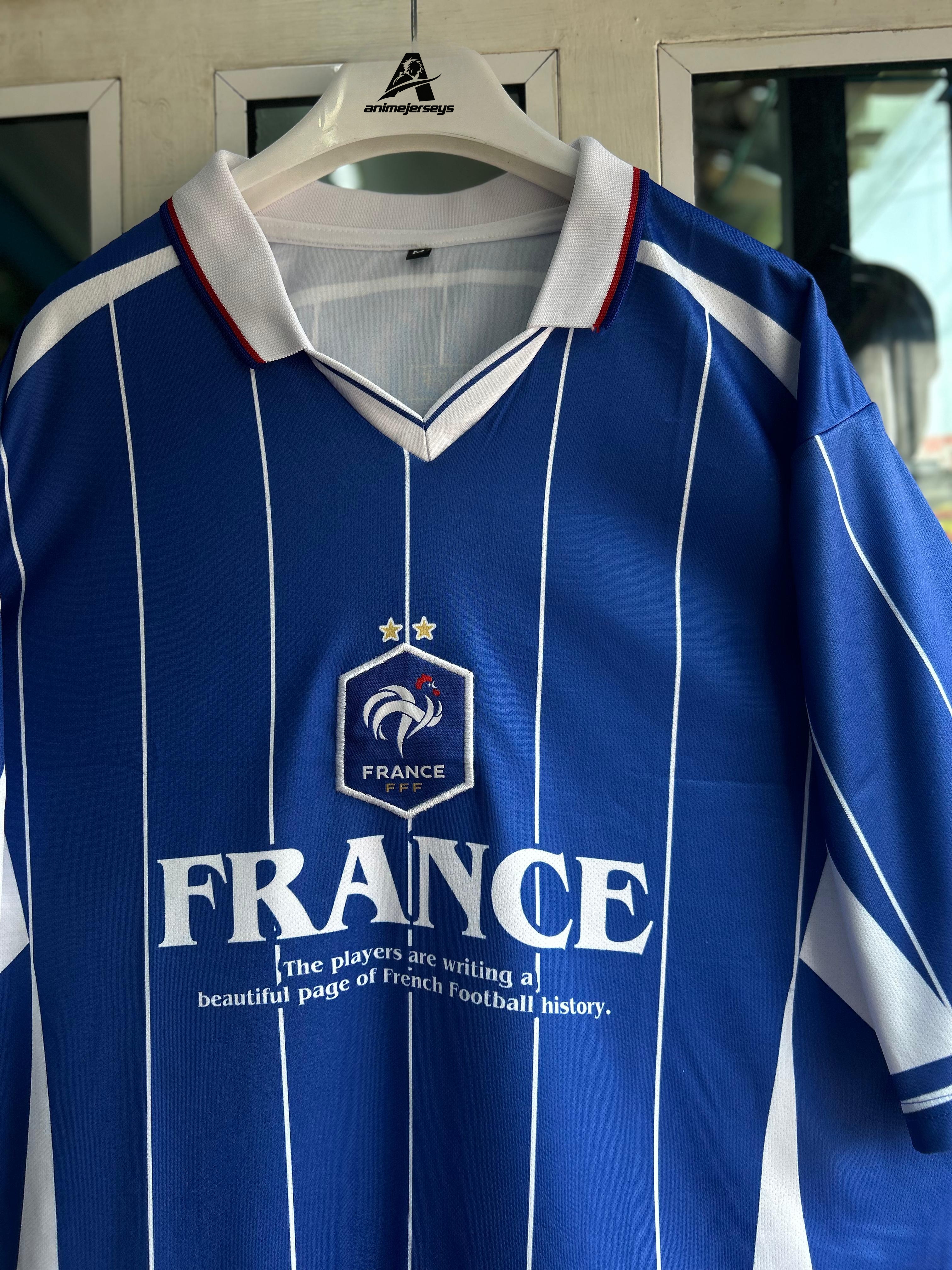 France Special Edition Zidane Five-Sleeve Embroidered Polo