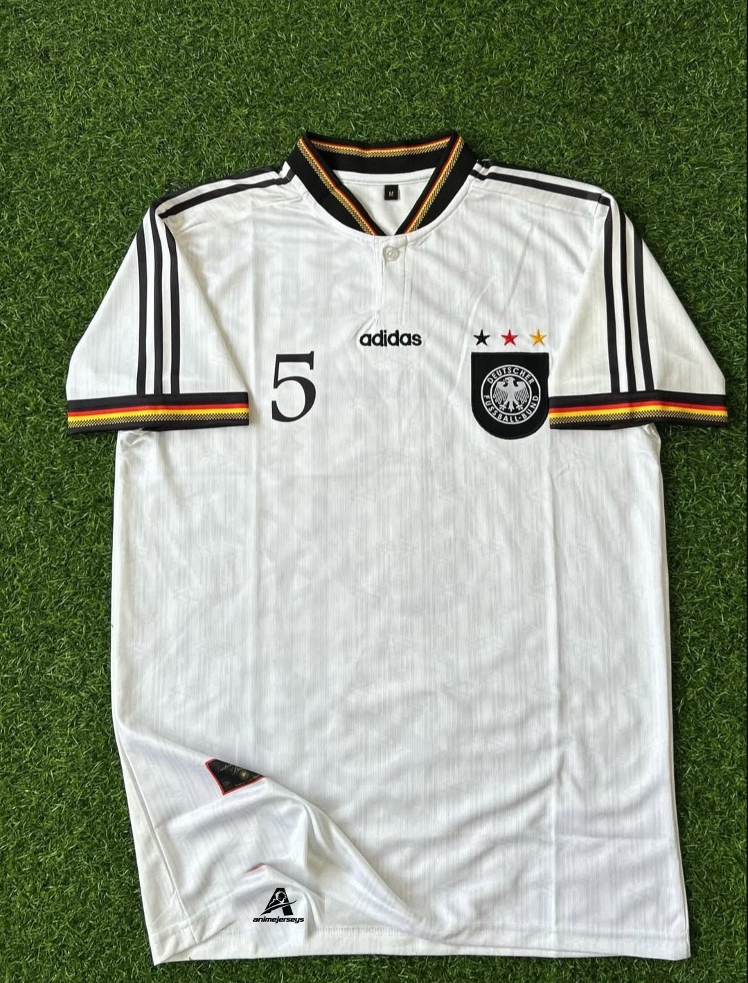 GERMANY 1996 EURO HOME KIT, HALFSLEEVE EMBROIDERY