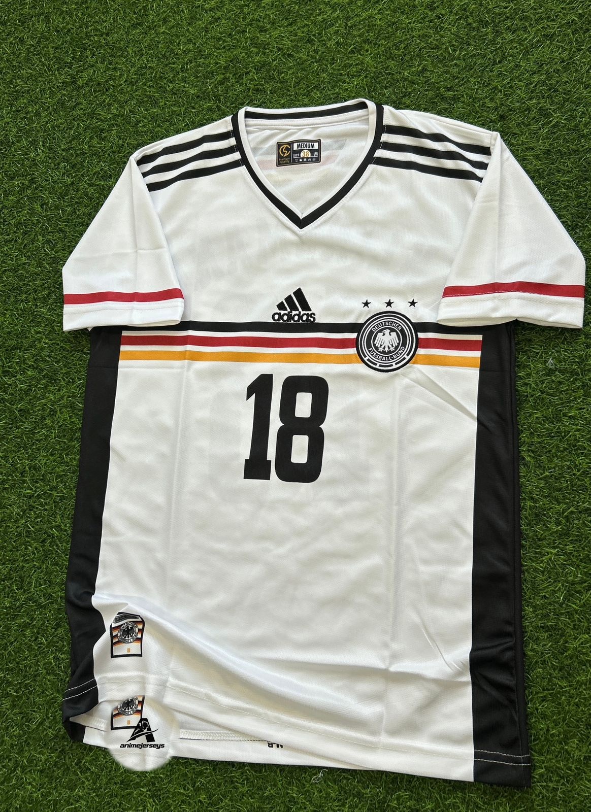 GERMANY 1998 HOME KIT, HALFSLEEVE EMBROIDERY