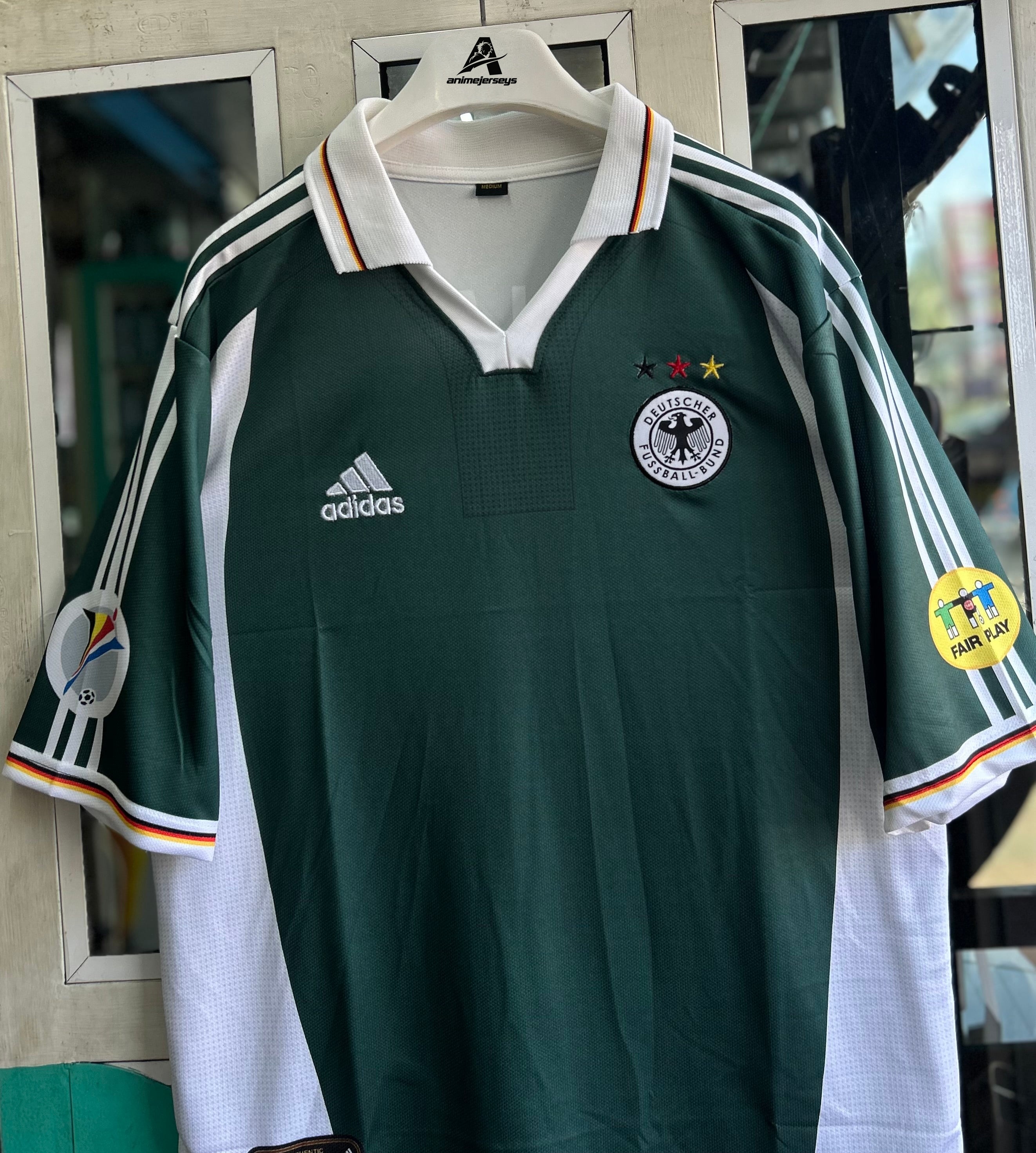 GERMANY 2000 AWAY JERSEY, FIVE SLEEVE POLO EMBRODERY