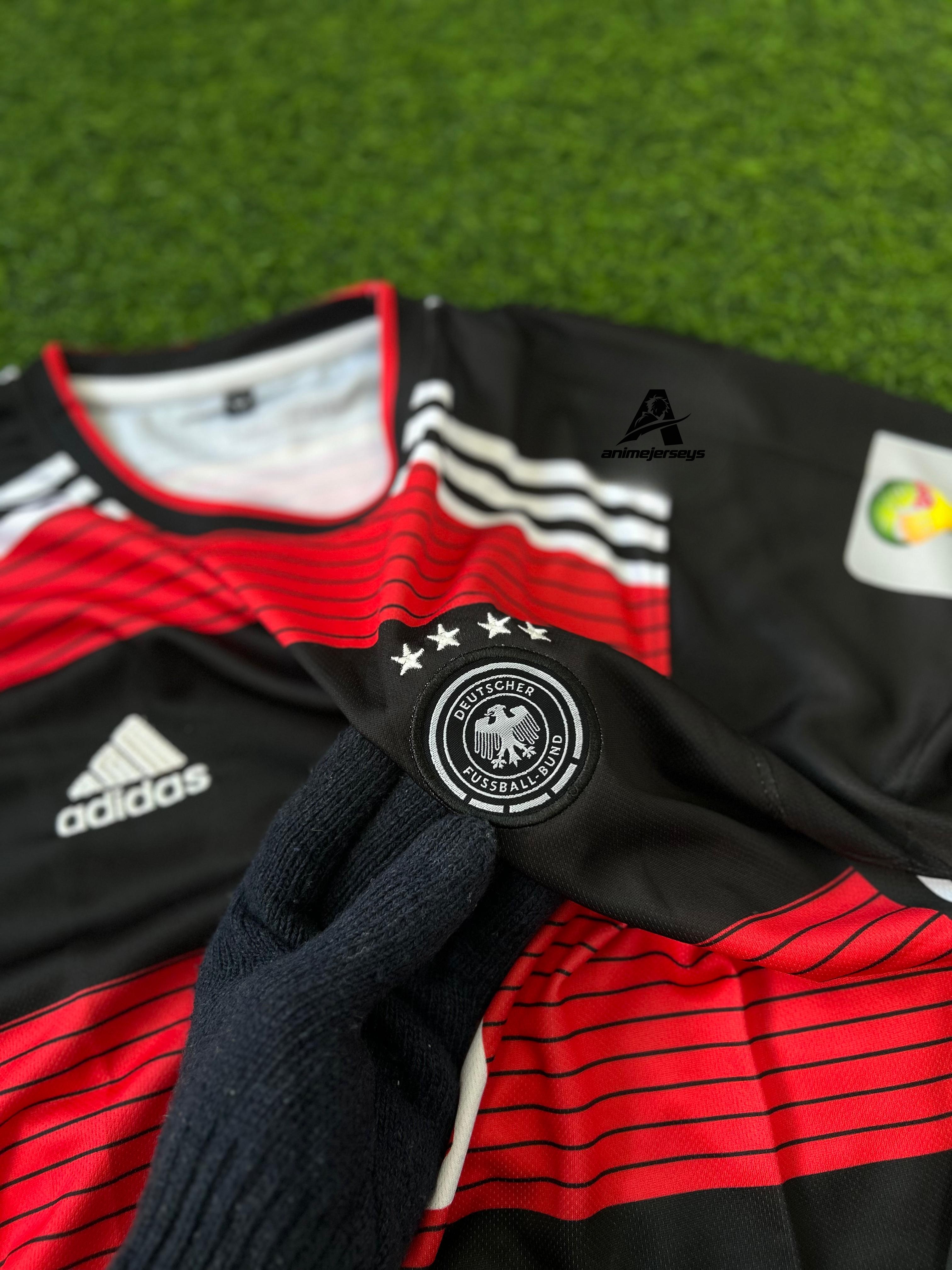 GERMANY 2014 WORLD CUP AWAY KIT. HALFSLEEVE EMBROIDERY