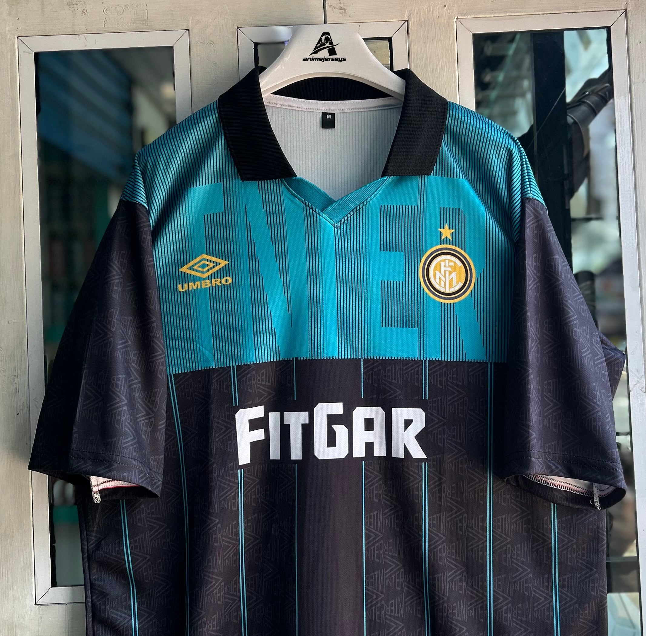 INTERMILAN 1991-92 THIRD KIT, FIVESLEEVE POLO SUBLIMATION