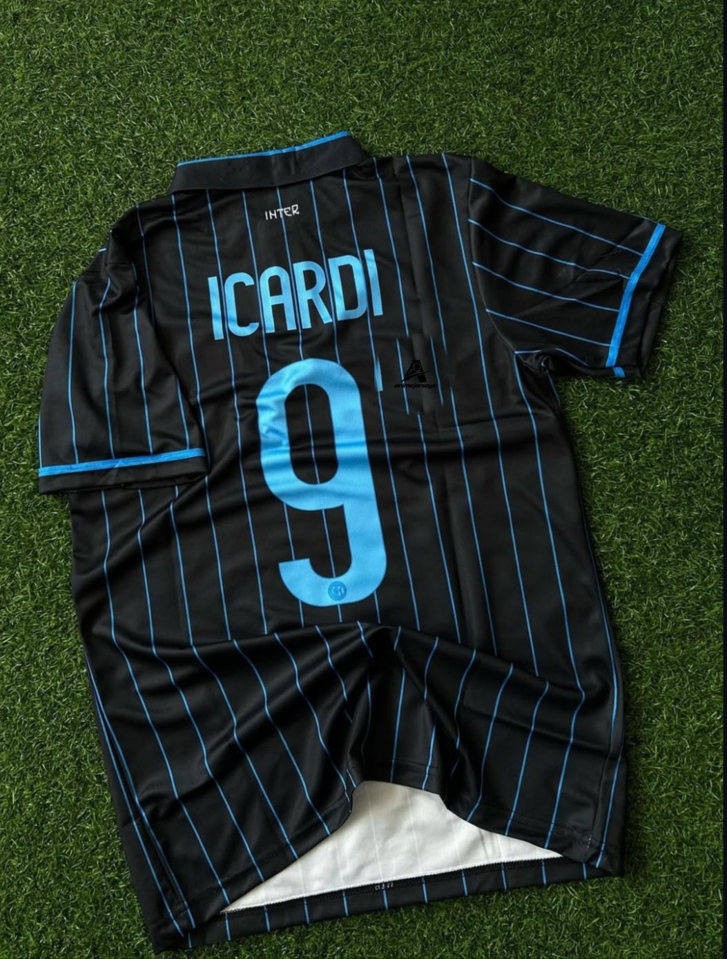 INTERMILAN 2014-15 SEASON HOME KIT,HALFSLEEVE POLO EMBROIDERY