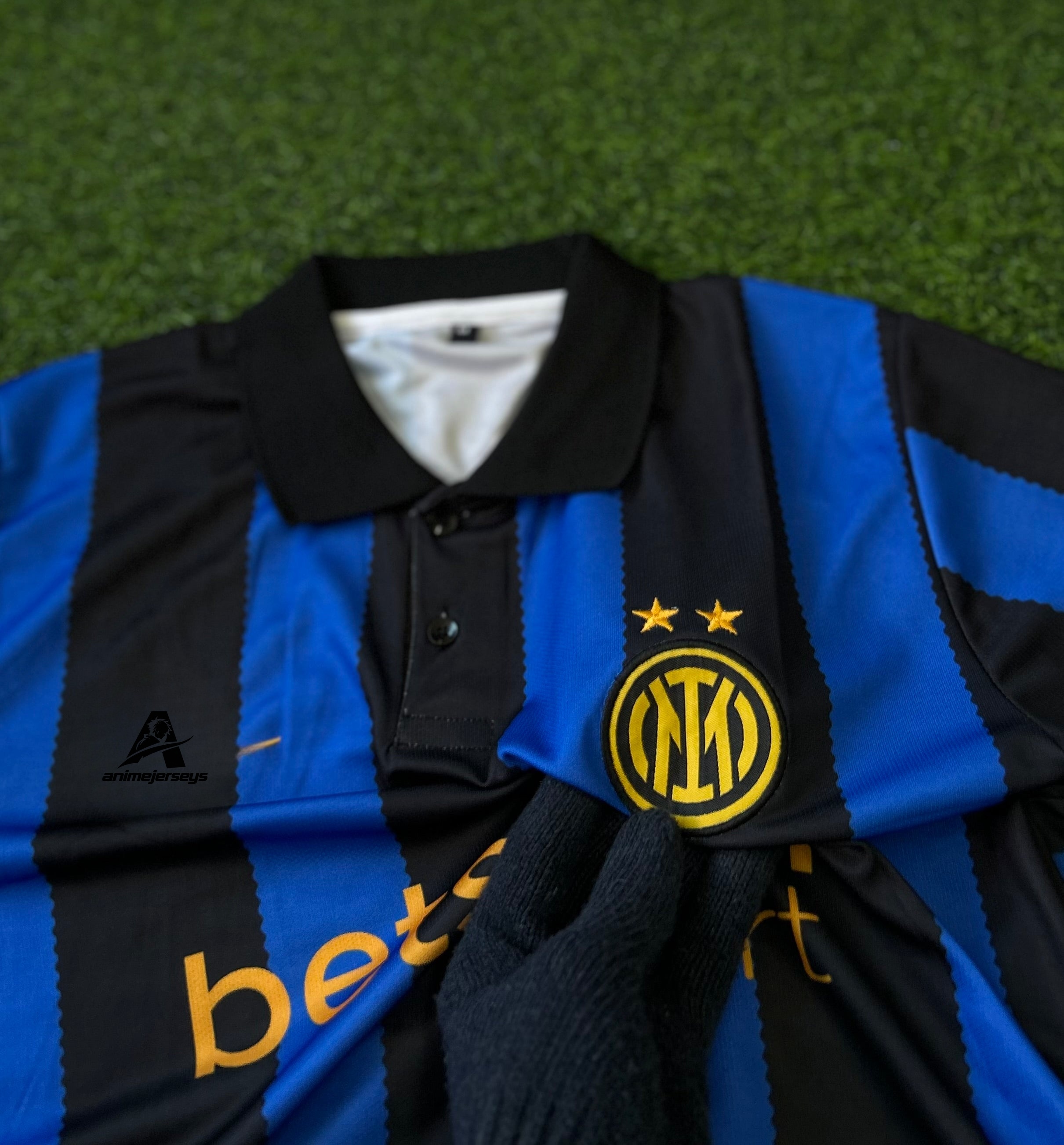 INTER MILAN 2026-27 SEASON HOME JERSEY, HALF SLEEVE POLO EMBROIDERY