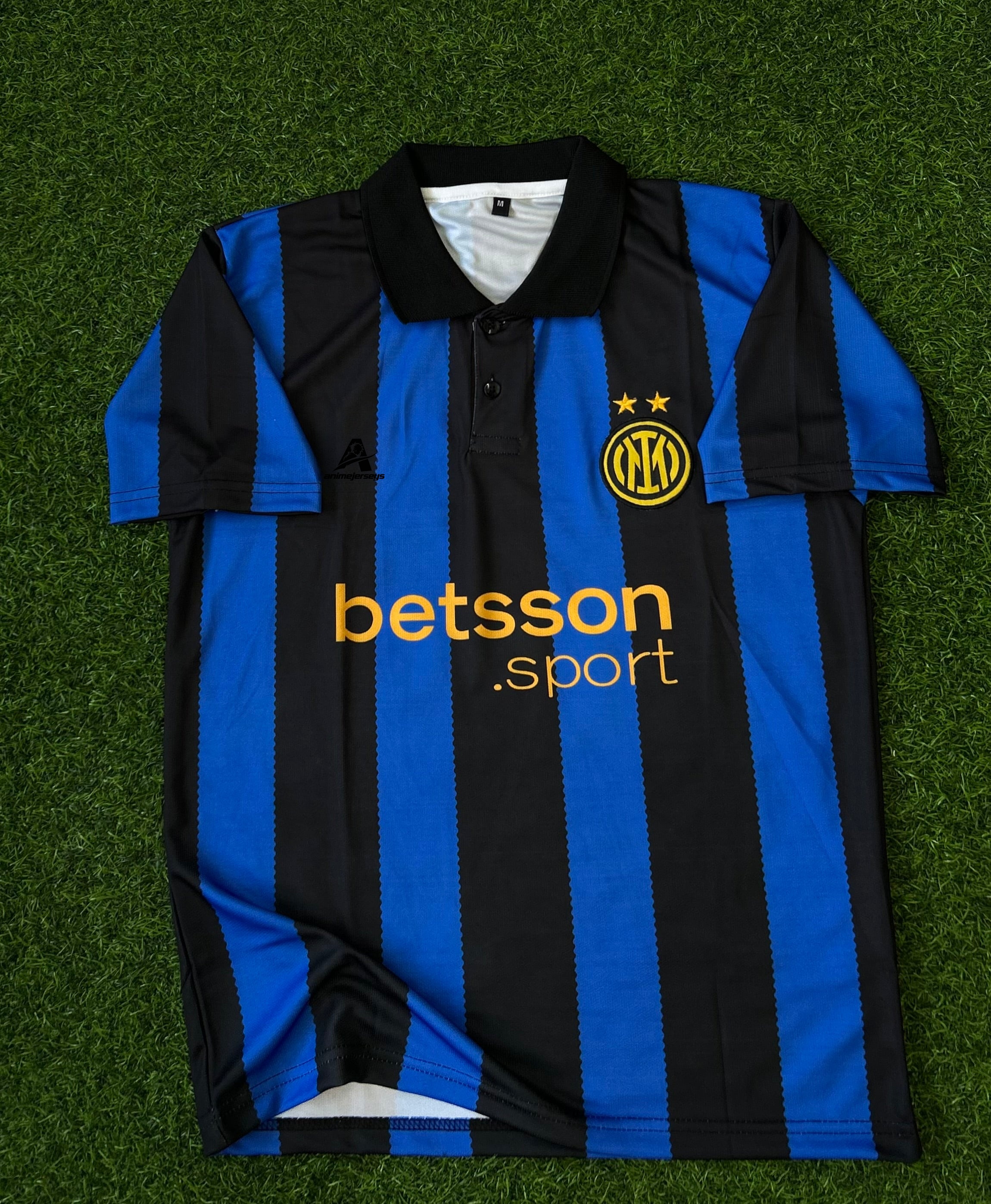INTER MILAN 2026-27 SEASON HOME JERSEY, HALF SLEEVE POLO EMBROIDERY