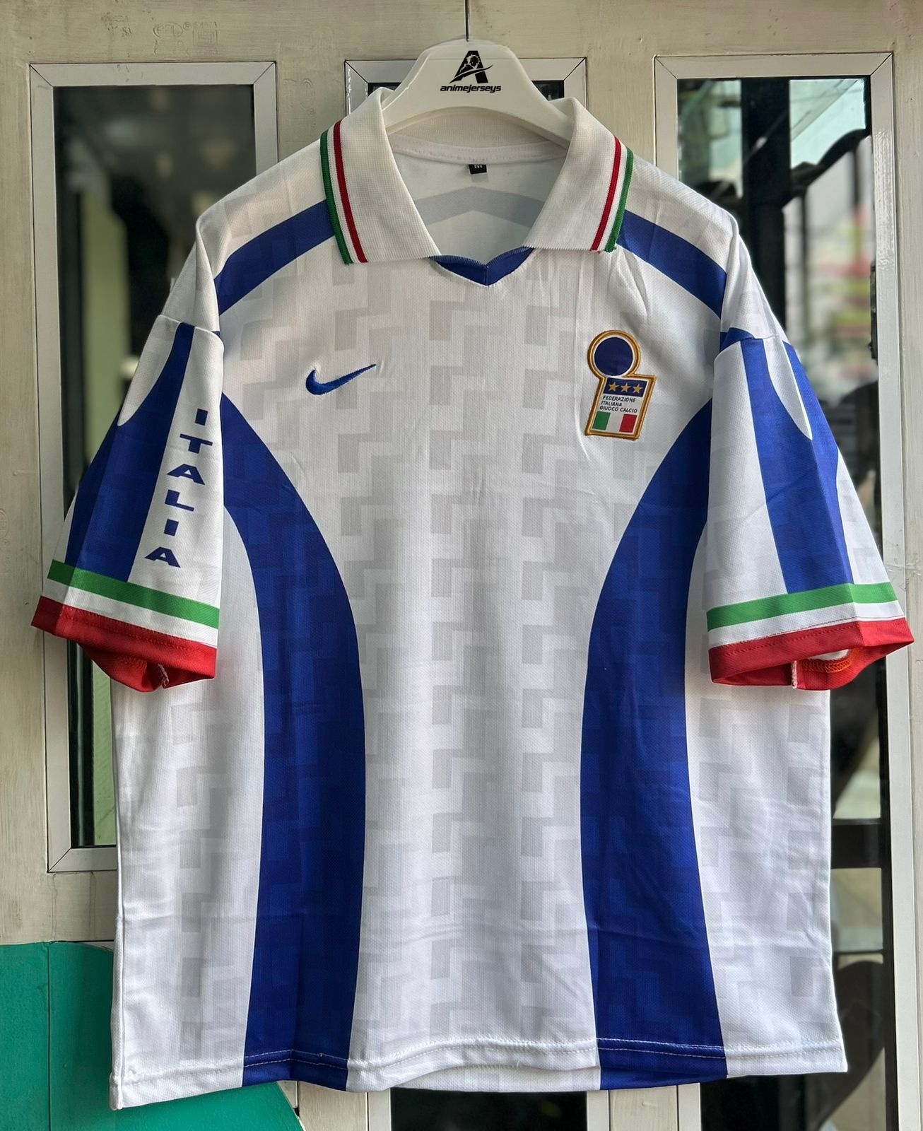 ITALY 1995-96 TRAINING KIT, FIVESLEEVE POLO EMBROIDERY