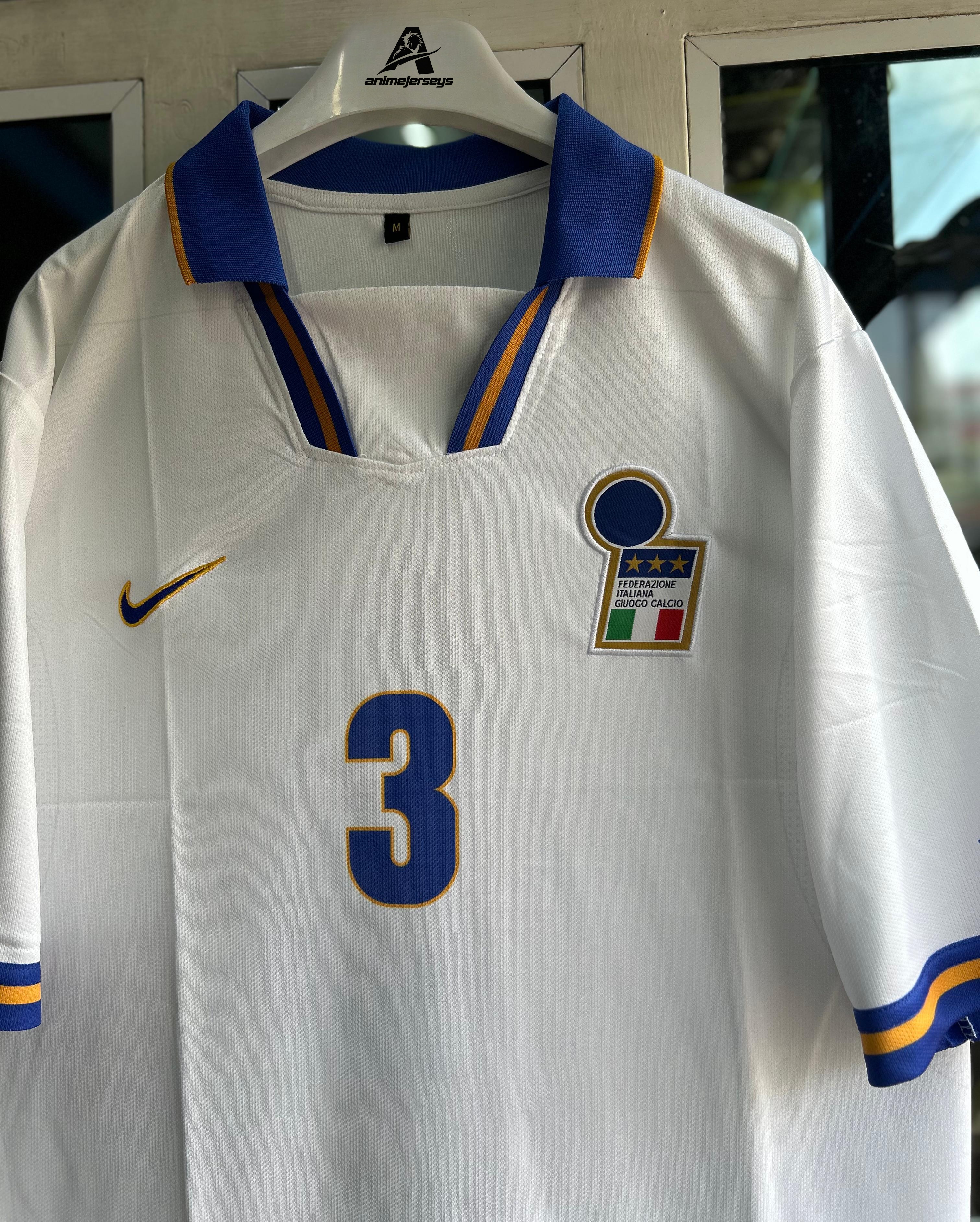 ITALY 1996-97 AWAY KIT . FIVESLEEVE POLO EMBROIDERY