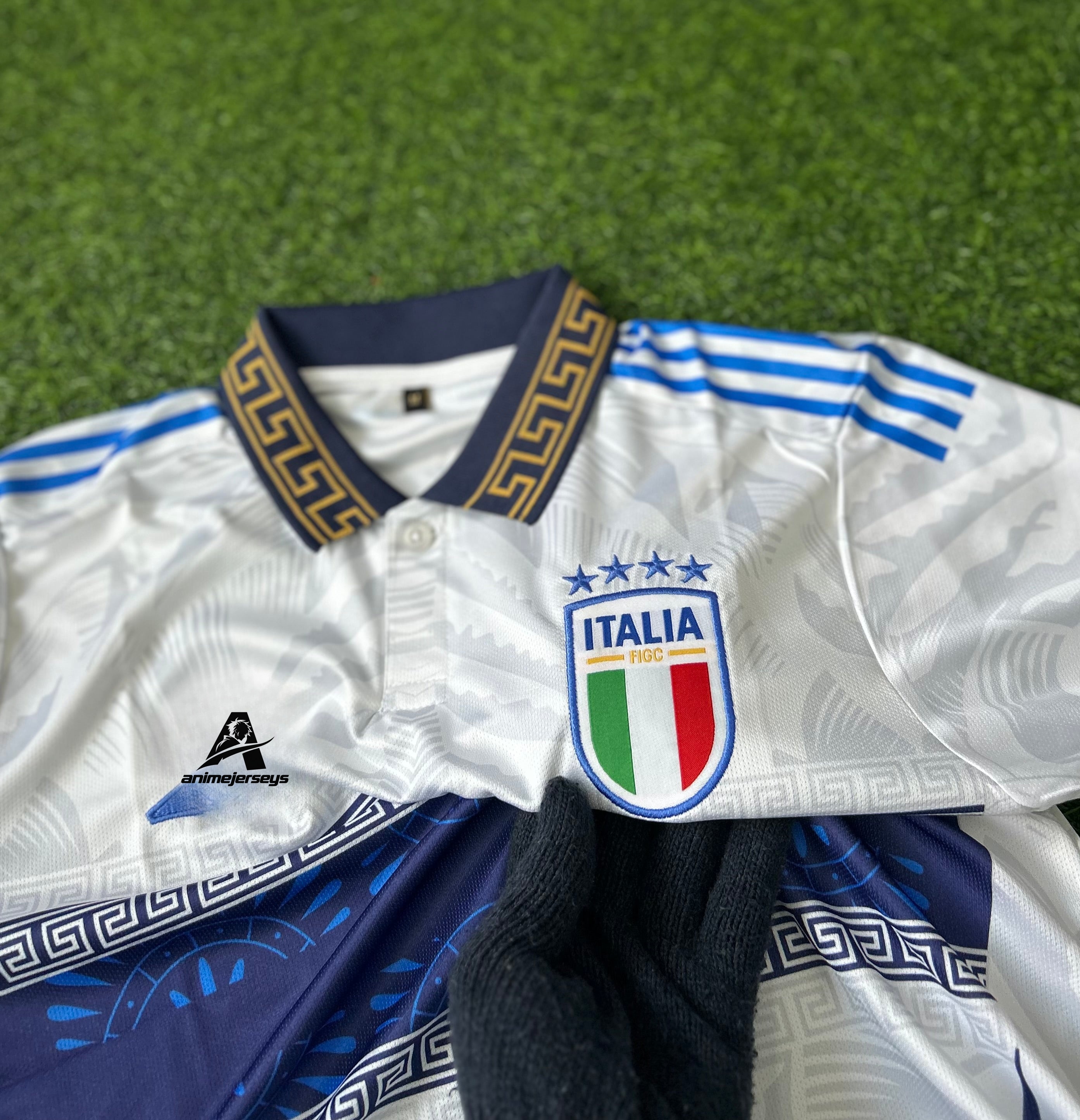 ITALY x GUCCI SPECIAL EDITION JERSEY, HALF SLEEVE POLO EMBROIDERY
