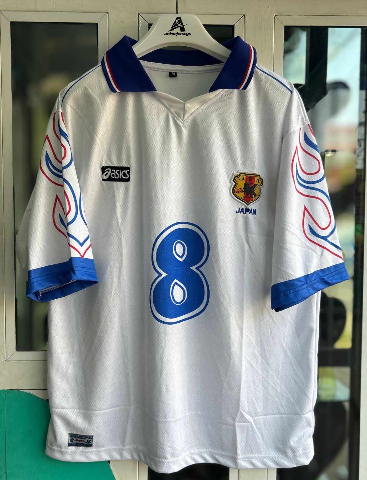 JAPAN 1998 AWAY KIT, FIVESLEEVE POLO EMBROIDERY