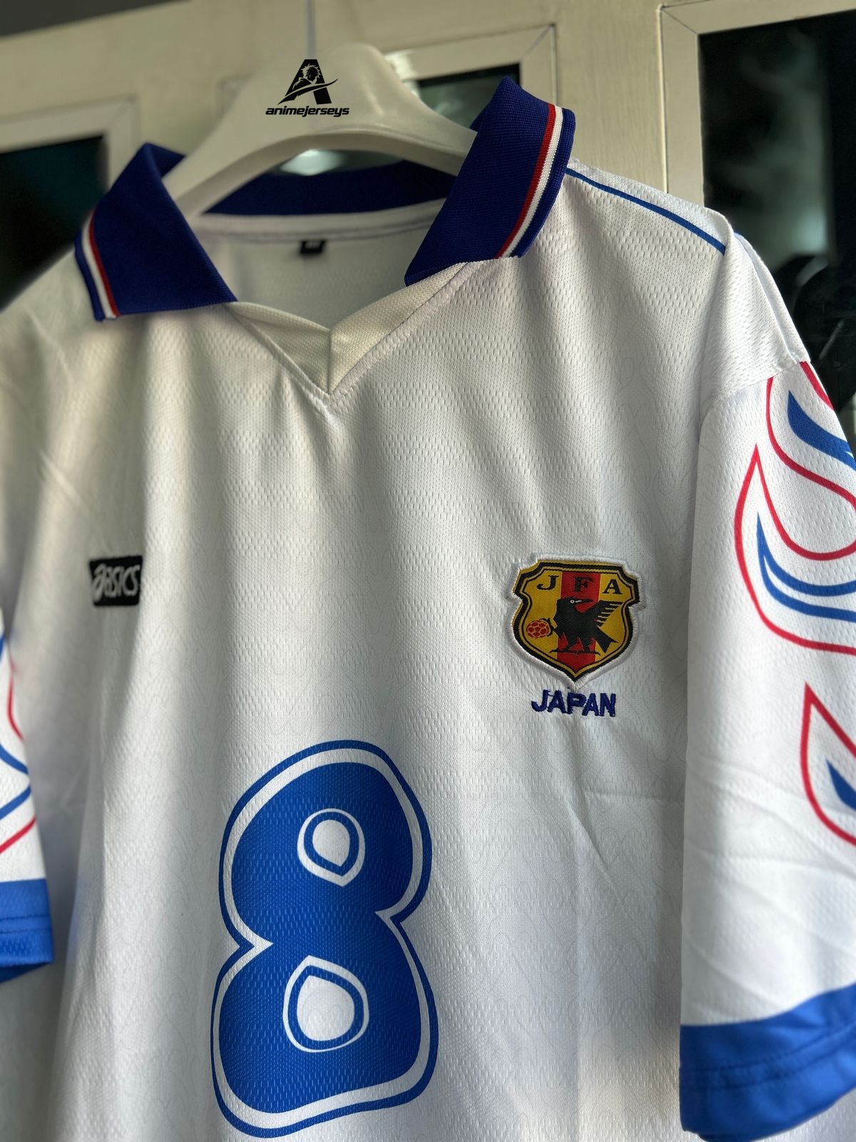 JAPAN 1998 AWAY KIT, FIVESLEEVE POLO EMBROIDERY