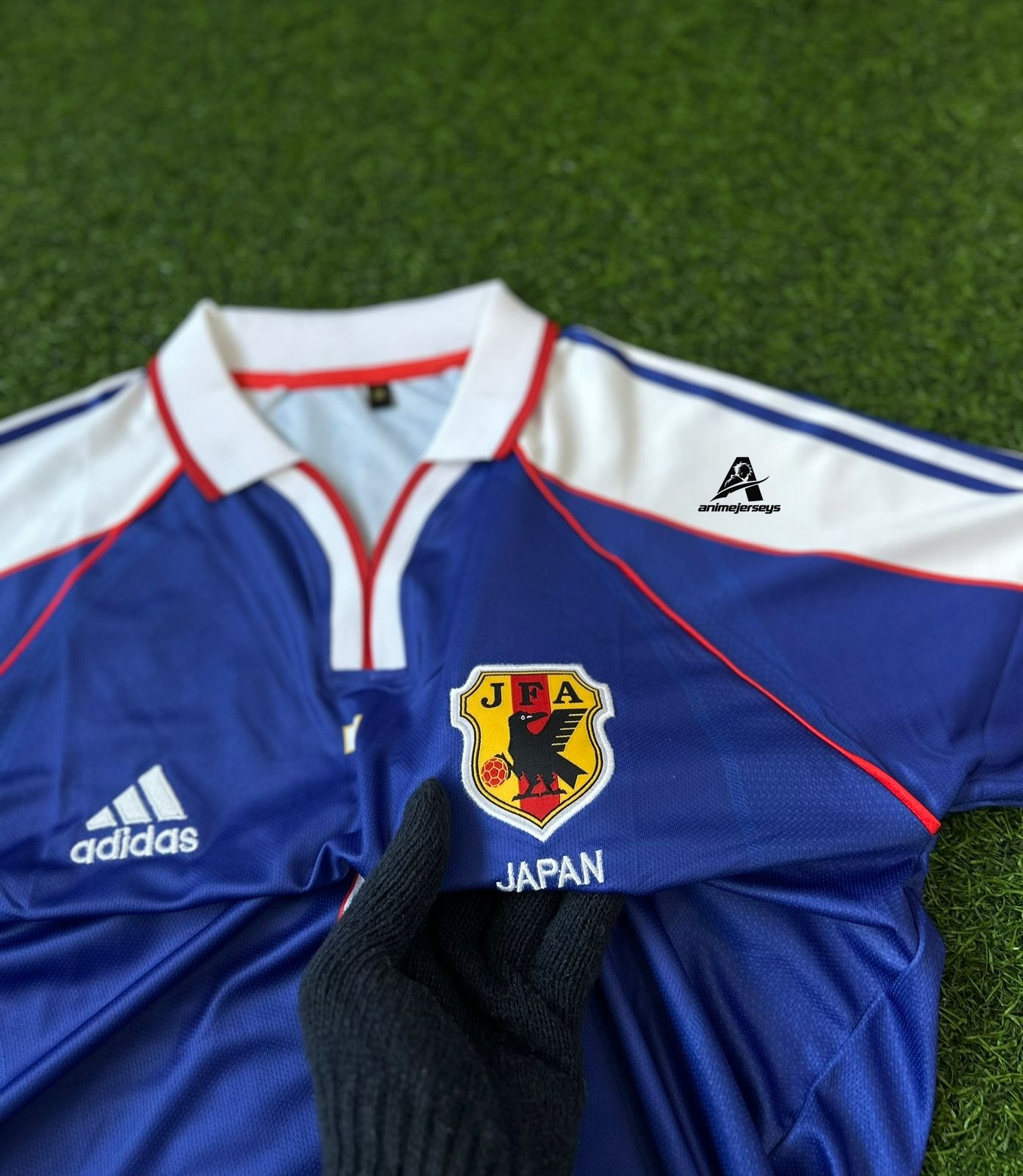JAPAN 2000-01 HOME KIT, HALFSLEEVE POLO EMBROIDERY