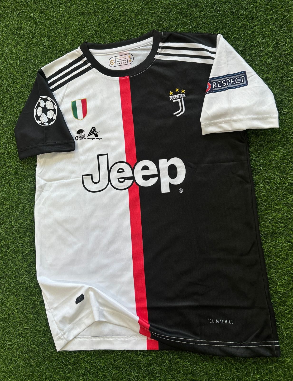 JUVUNTUS 2019-20 HOME KIT, HALFSLEEVE EMBROIDERY