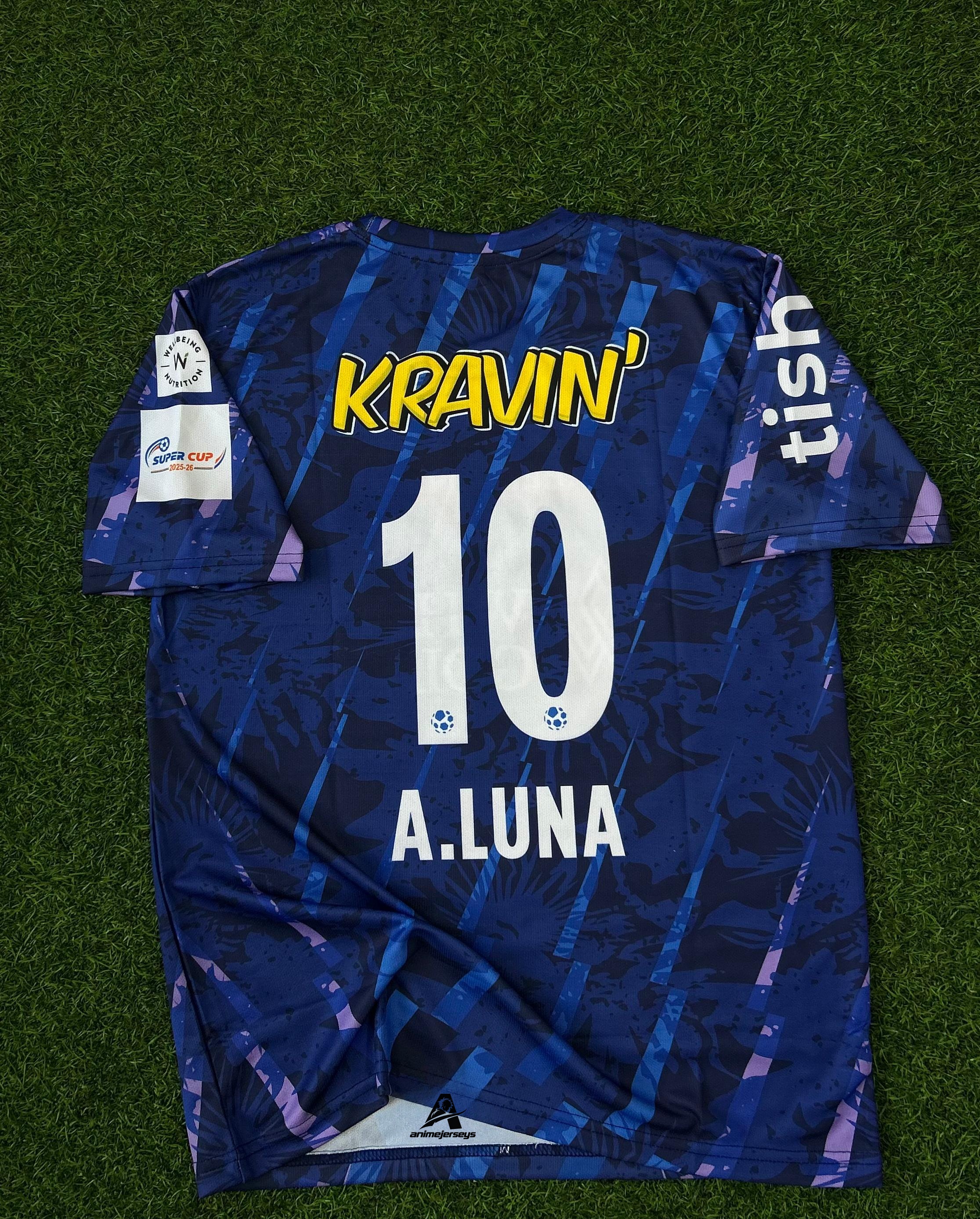 KERALA BLASTERS 2025-26 SEASON THIRD KIT.HALFSLEEVE SUBLIMATION