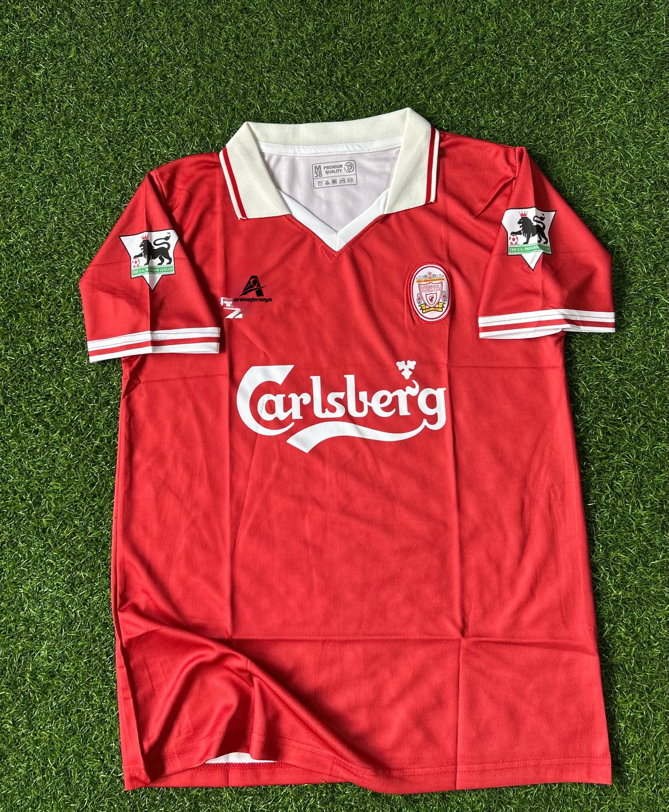 LIVERPOOL 1996-98 HOME KIT, HALF SLEEVE POLO EMBROIDERY