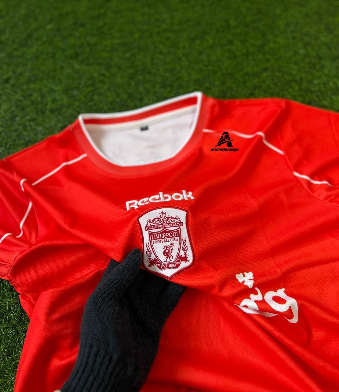 LIVERPOOL 2000-01 HOME KIT,HALFSLEEVE EMBROIDERY