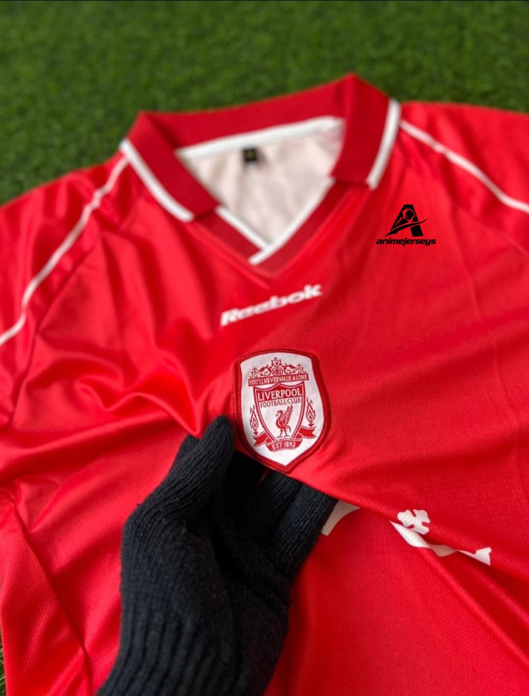 LIVERPOOL 2000-02 SEASON HOME KIT , HALFSLEEVE POLO EMBROIDERY