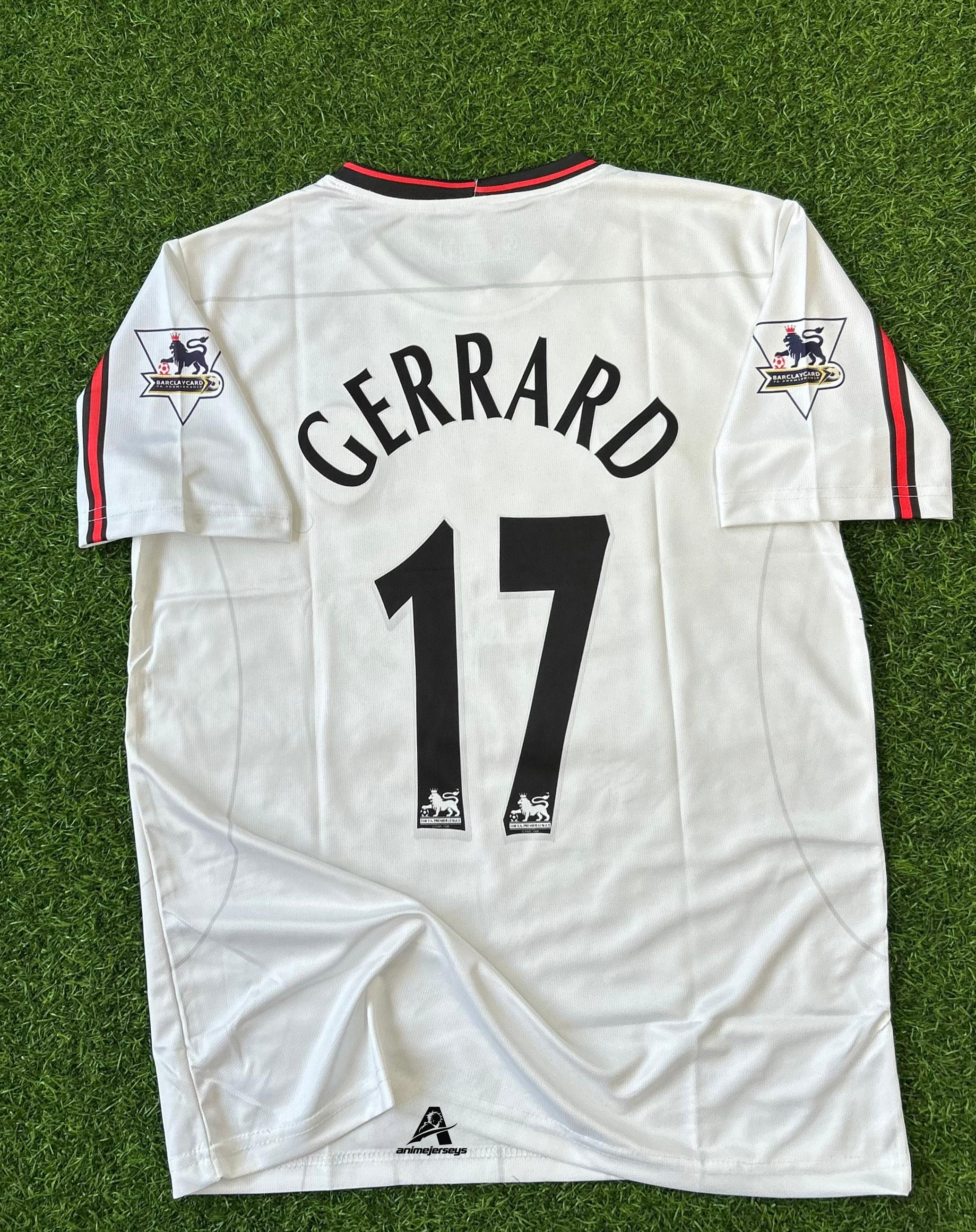 LIVERPOOL 2003-04 SEASON AWAY KIT. HALFSLEEVE EMBROIDERY