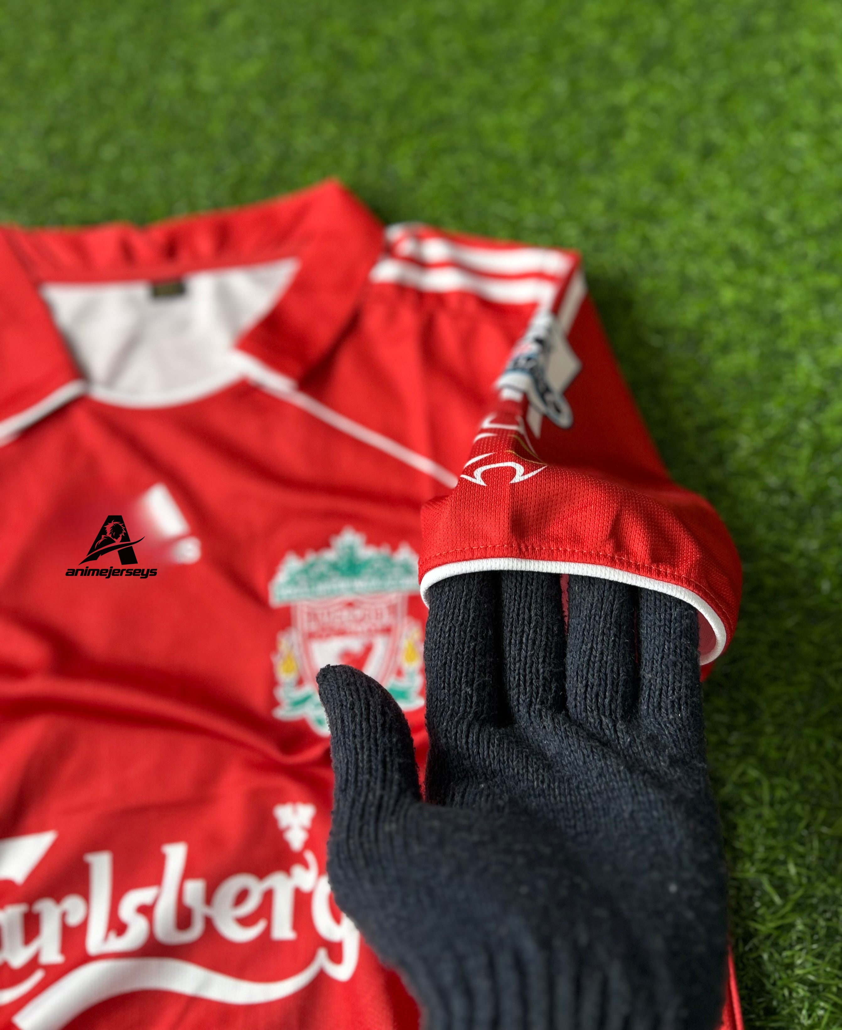 LIVERPOOL 2006-07 HOME JERSEY, HALF SLEEVE POLO  EMBROIDERY