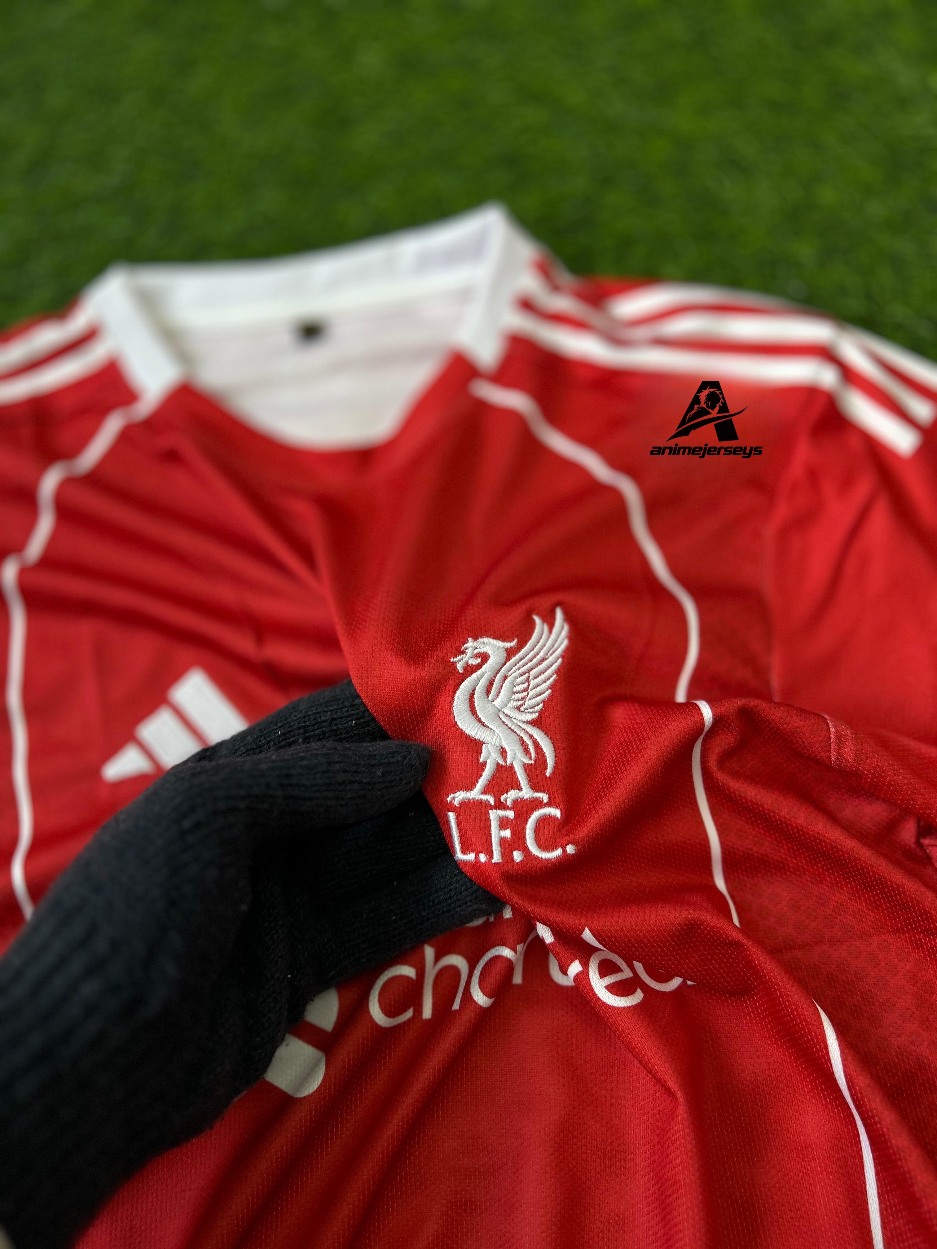 LIVERPOOL 2025-26 SEASON HOME KIT, HALFSLEEVE EMBROIDERY